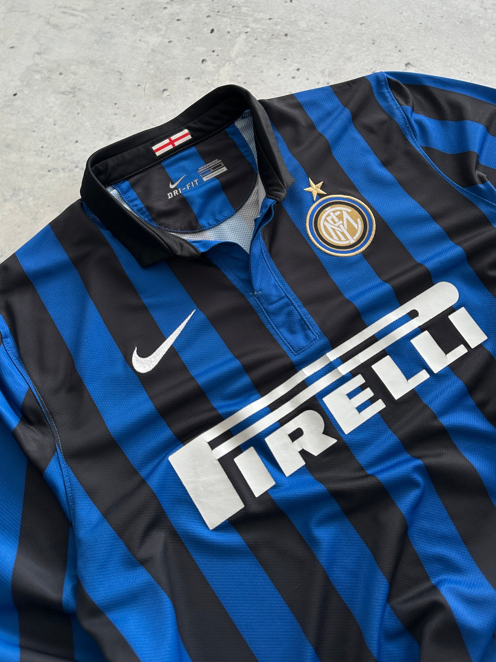2011/12 Inter Milan Nike Long Sleeve Home Shirt (L)