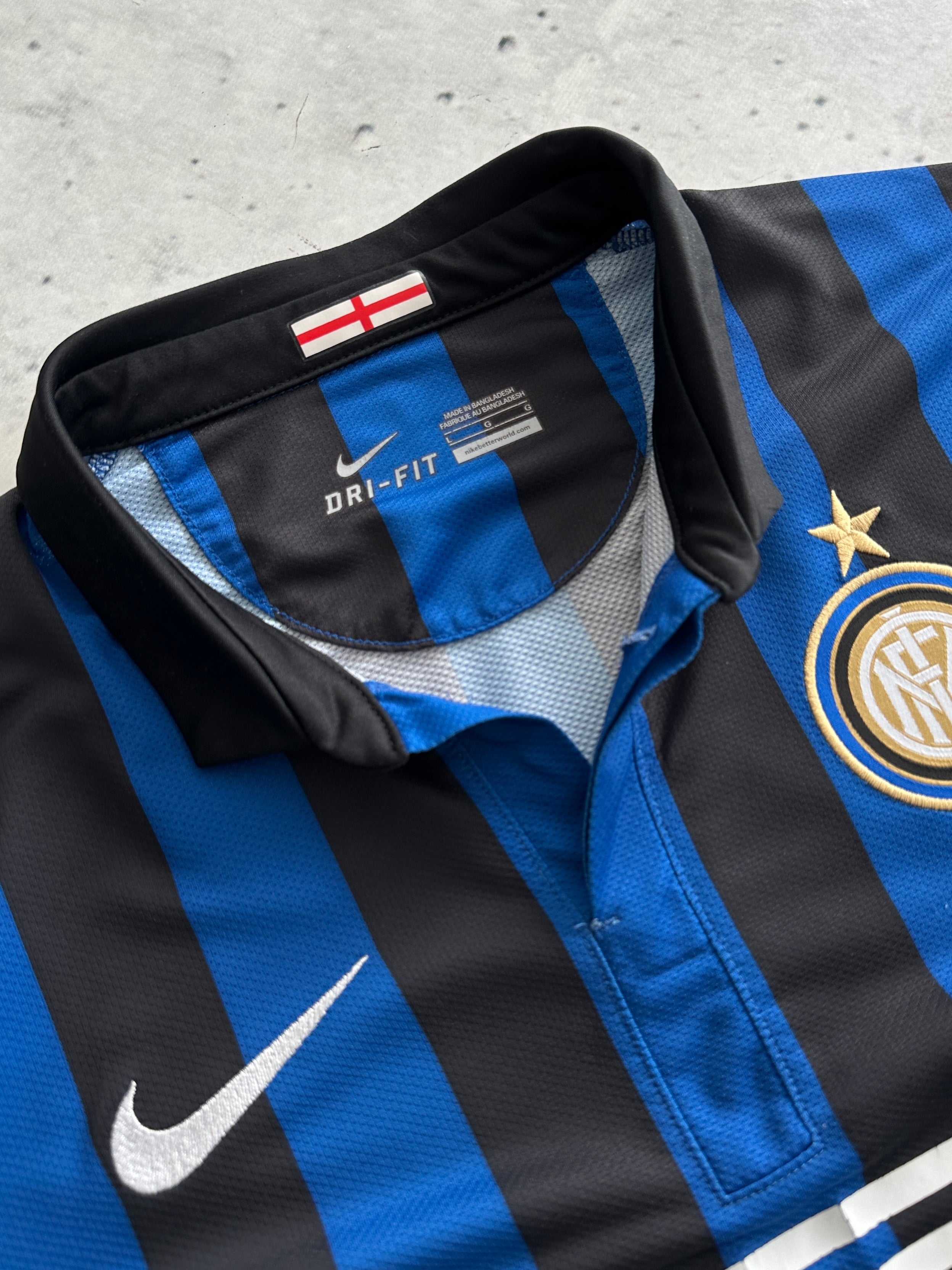 2011/12 Inter Milan Nike Long Sleeve Home Shirt (L)
