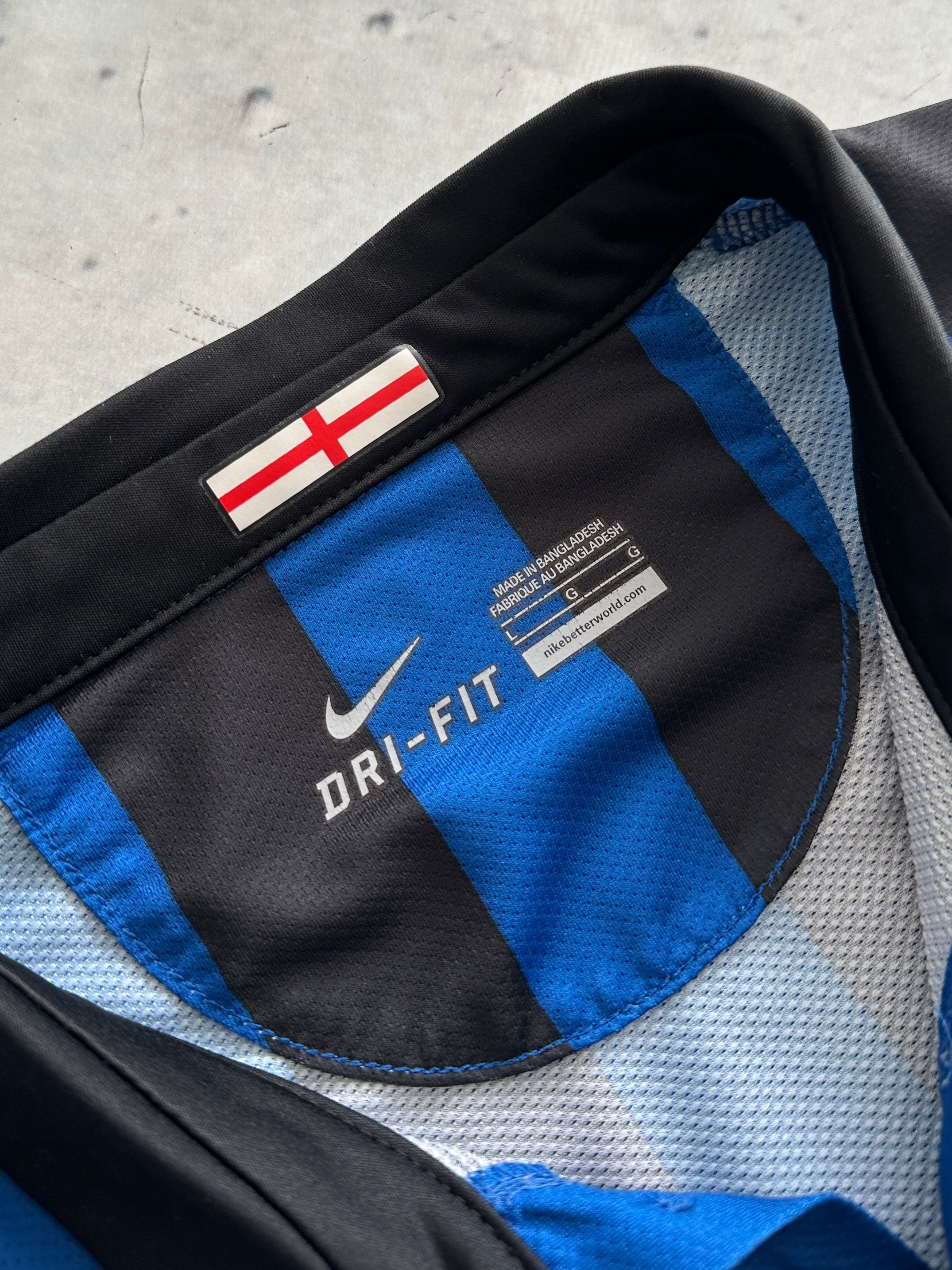 2011/12 Inter Milan Nike Long Sleeve Home Shirt (L)