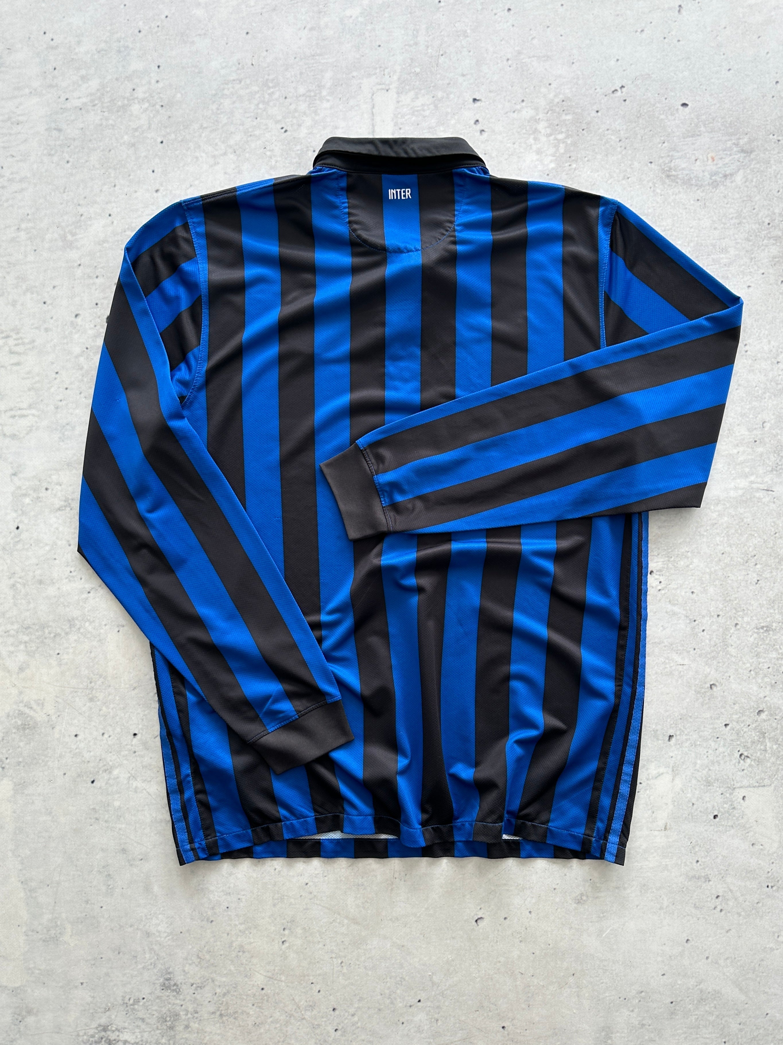 2011/12 Inter Milan Nike Long Sleeve Home Shirt (L)