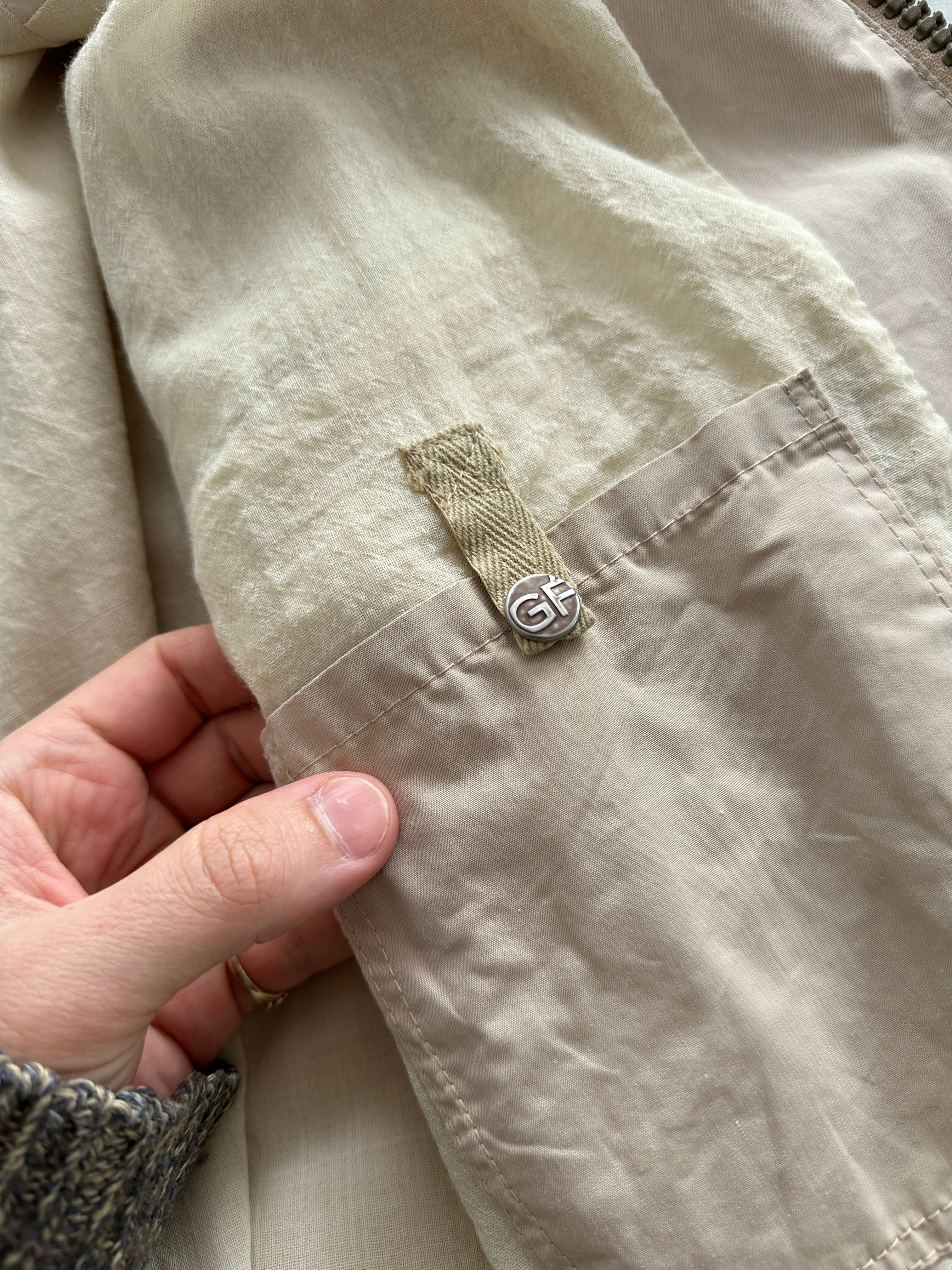 Vintage GF Ferré Gianfranco Multi Zip Utility Jacket (M)