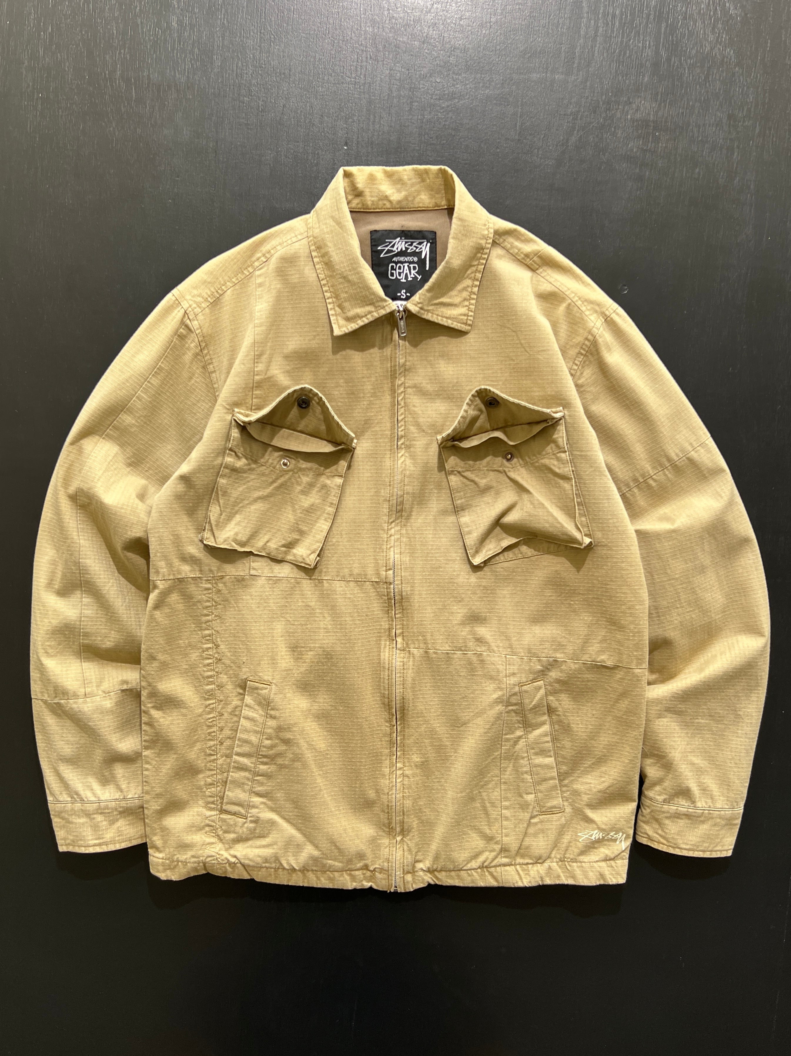 90's Stussy twin pocket Heavyweight Military Overshirt / Jacket (S/M)