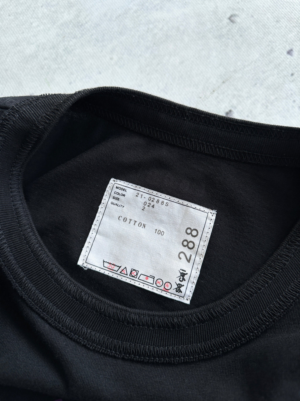 AW/21 Sacai x Kaws Flock Print T Shirt (L)