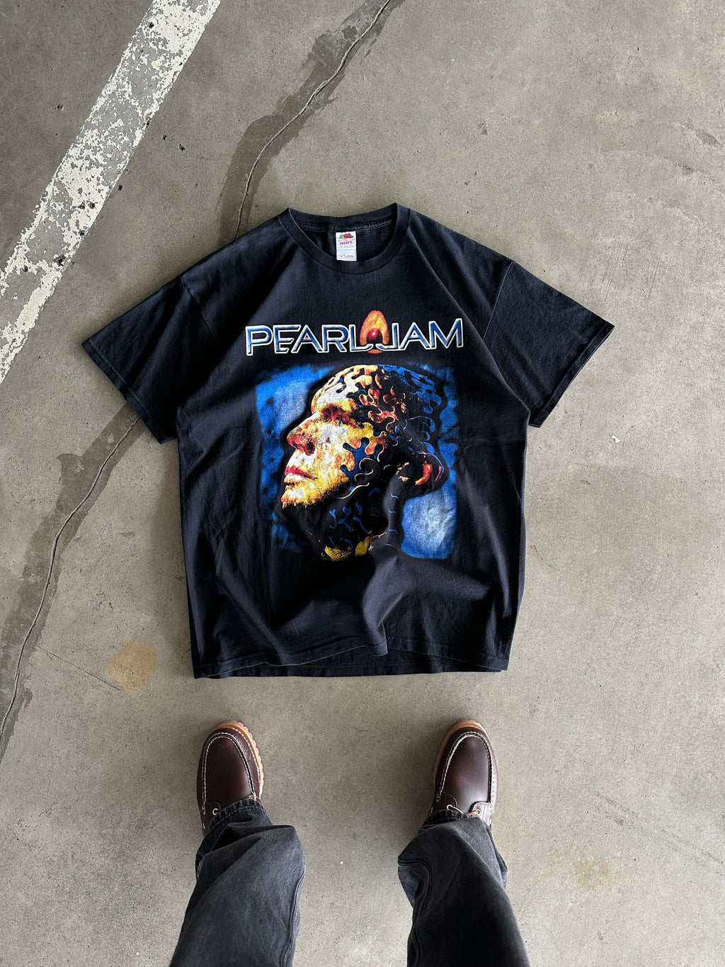 2006 Vintage Pearl Jam 'avocado' double sided T Shirt (XL)