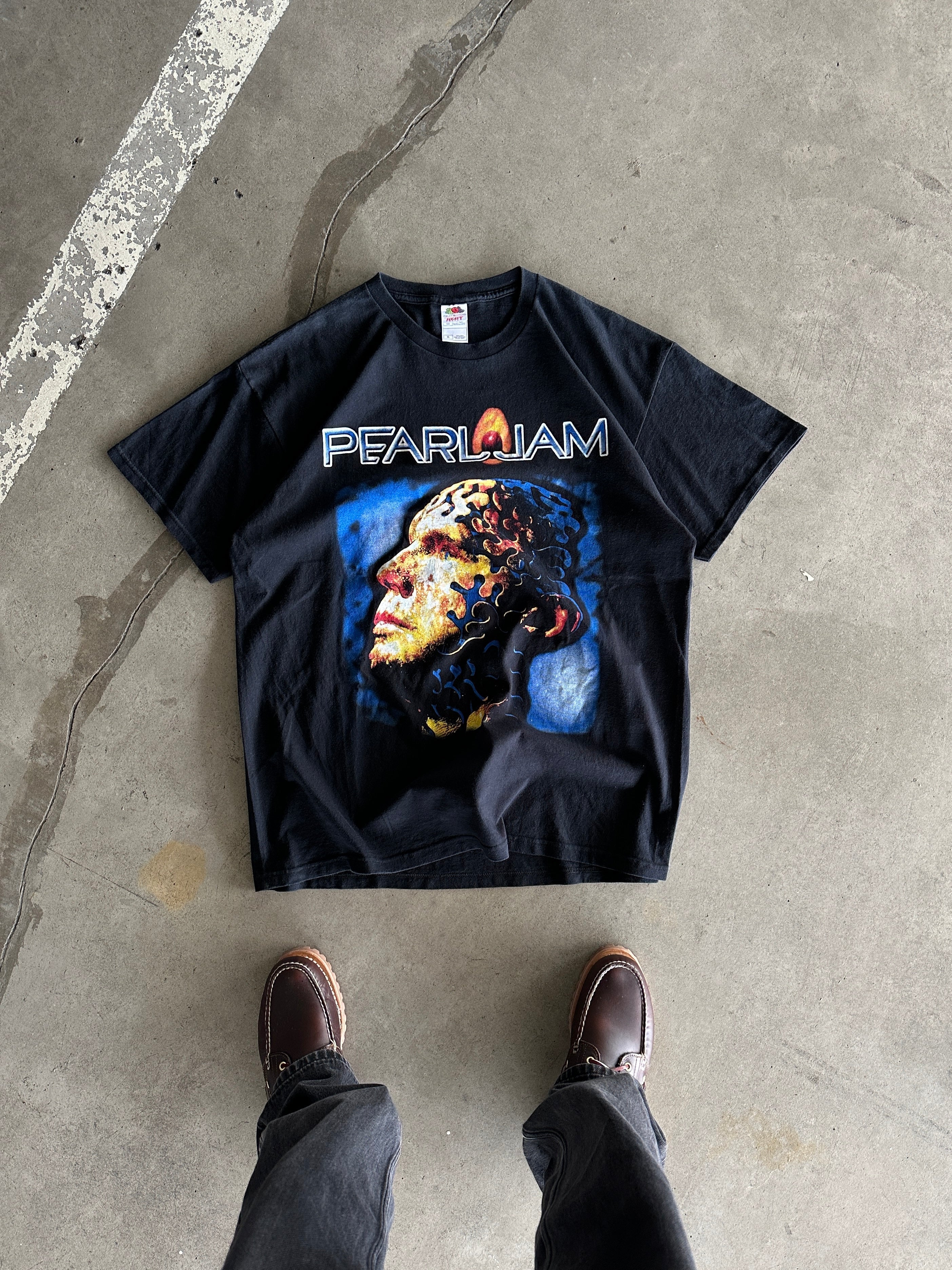 2006 Vintage Pearl Jam 'avocado' double sided T Shirt (XL)