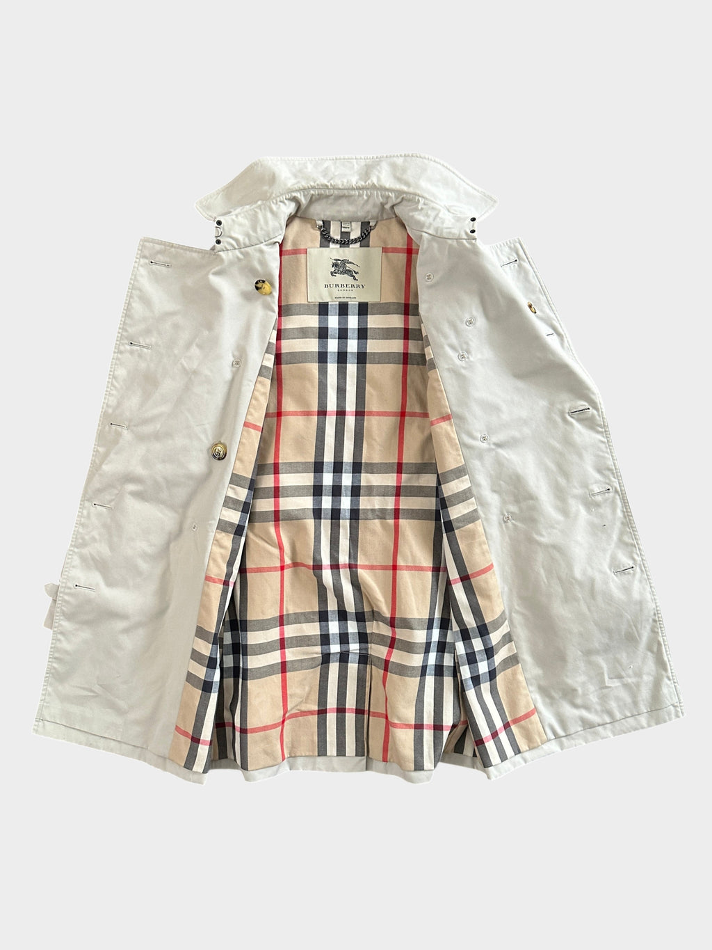 Burberry nova check Trench Coat (Women's UK 10)