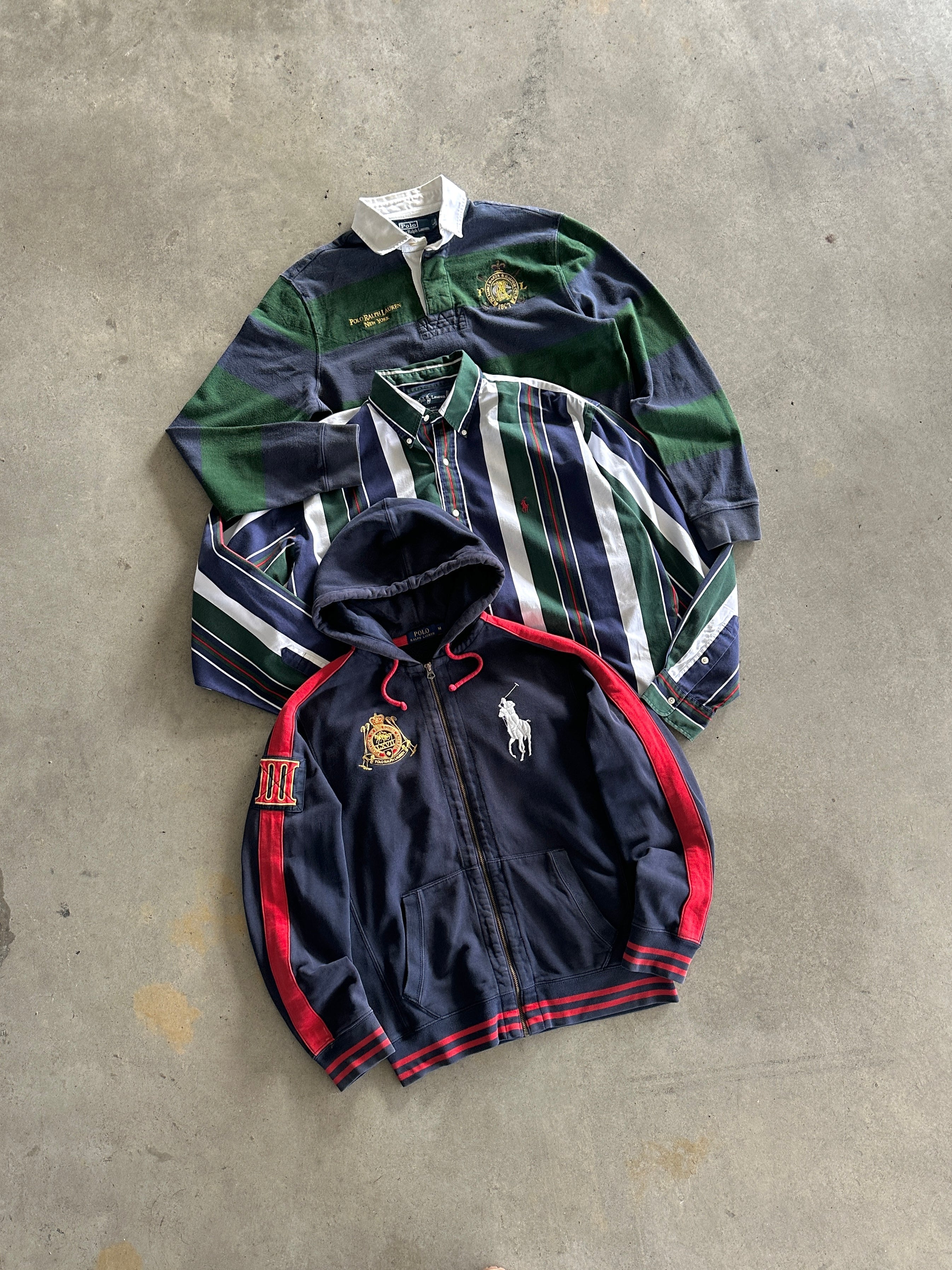 90's Ralph Lauren Blaire Vertical Stripe Shirt (XXL)