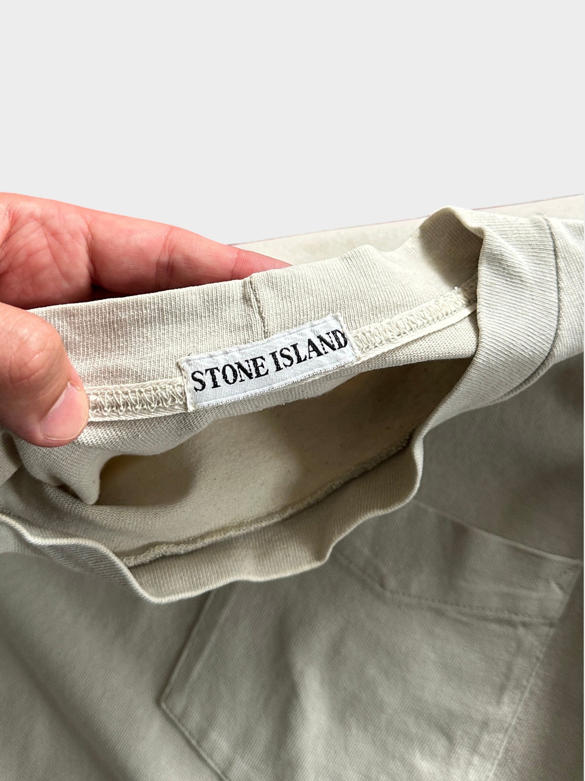 90's Stone Island Marina Heavyweight Embroidered T Shirt (L)