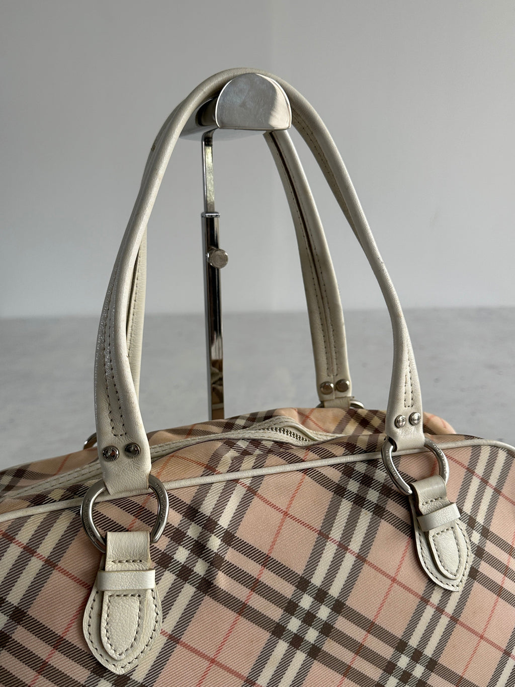 Burberry Blue Label Mini Boston Nova Check Bag (One Size)