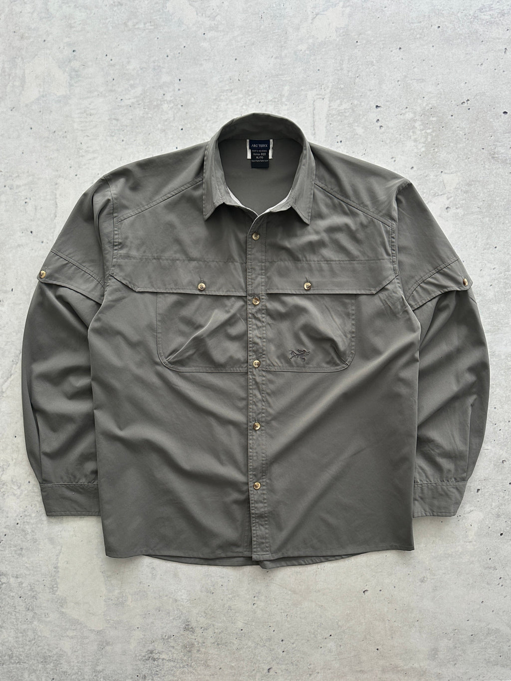 90's Arc'teryx embroidered logo Long Sleeve Shirt (XL)