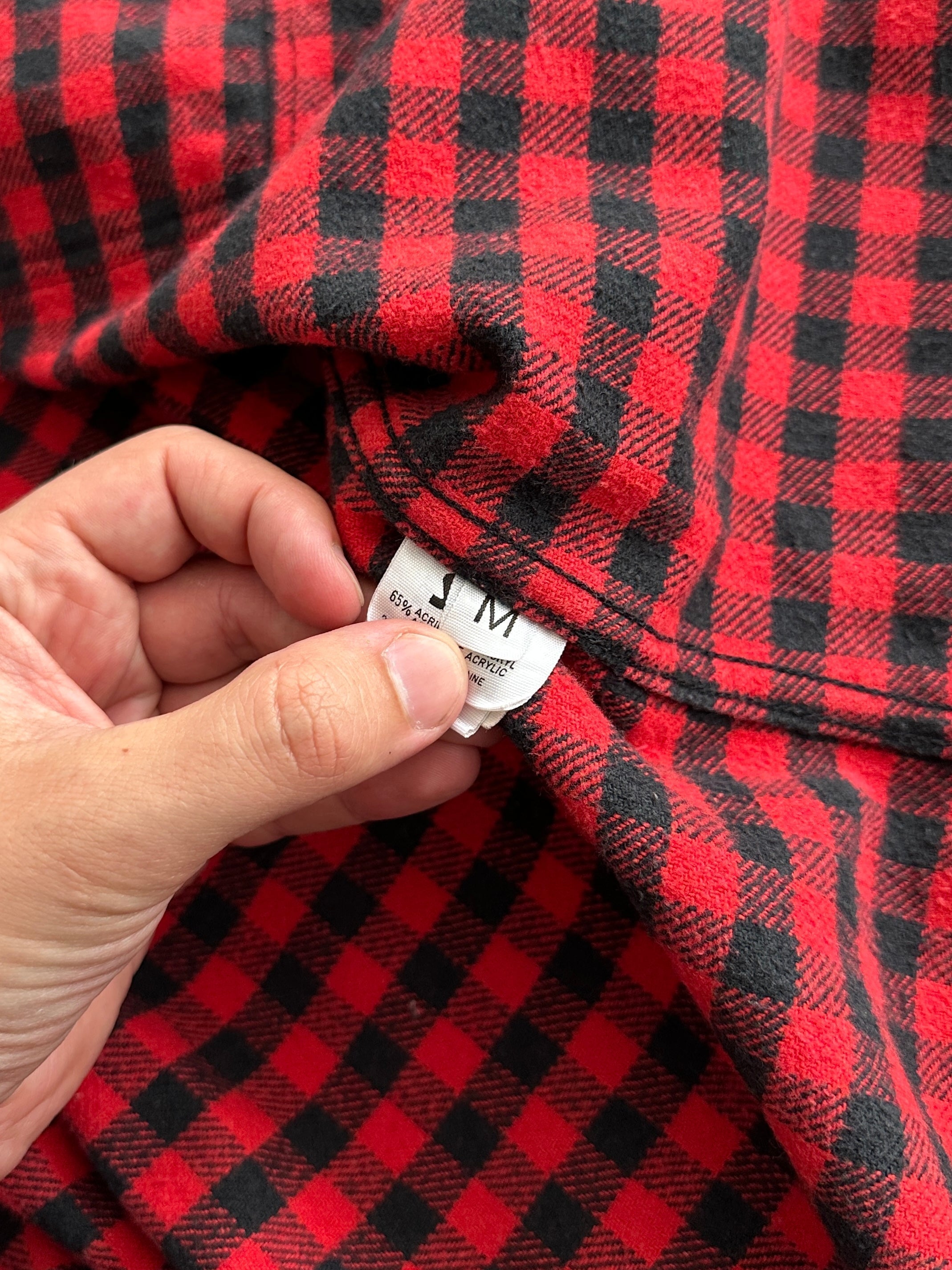 Schott NYC Heavyweight Plaid Zip Up Overshirt (M)