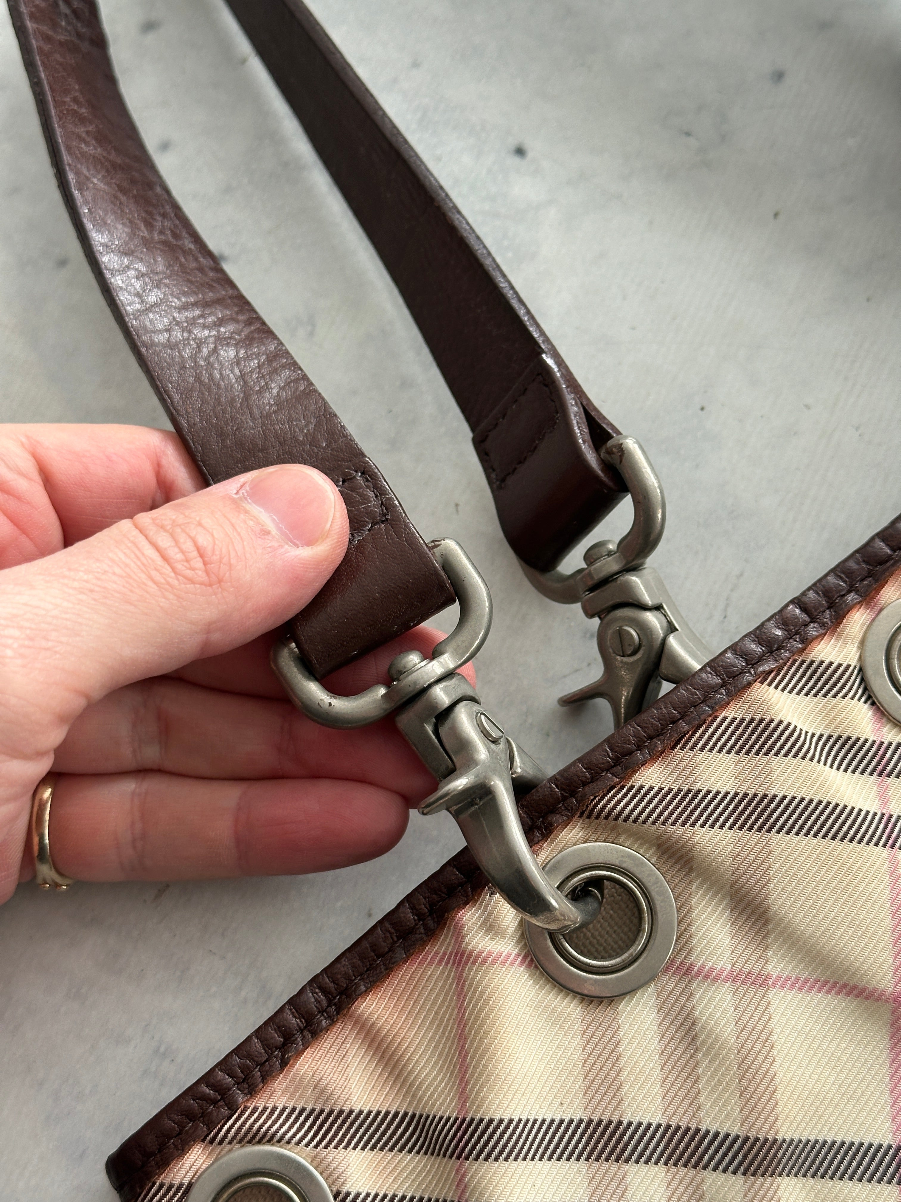Burberry Reversible Nova Check Tote Bag (One Size)