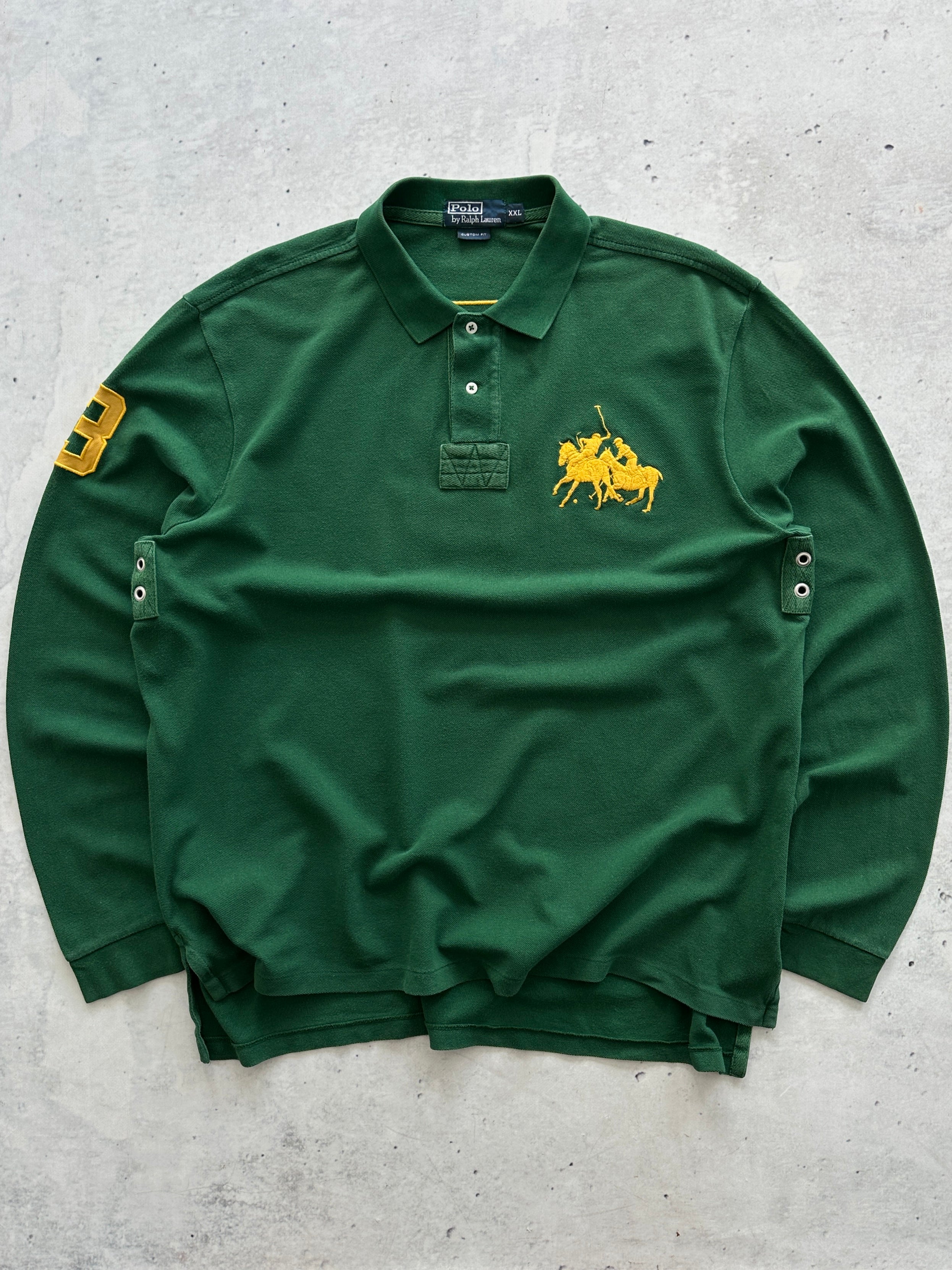 Ralph Lauren Big Logo Long Sleeve Polo Shirt (XXL)