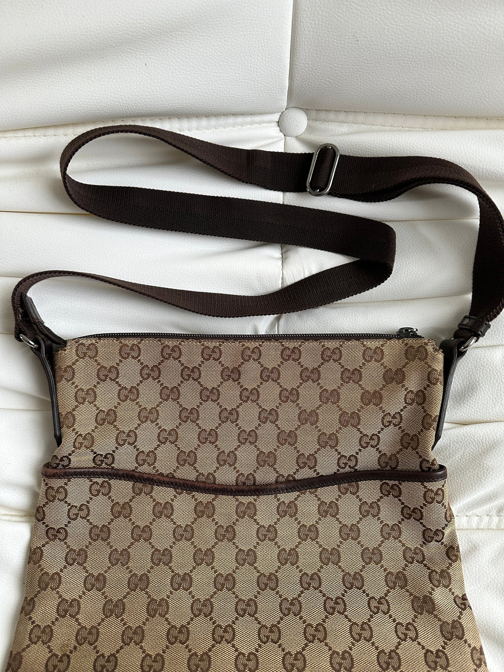 Vintage Gucci GG Canvas Shoulder / Crossbody Bag (One Size)