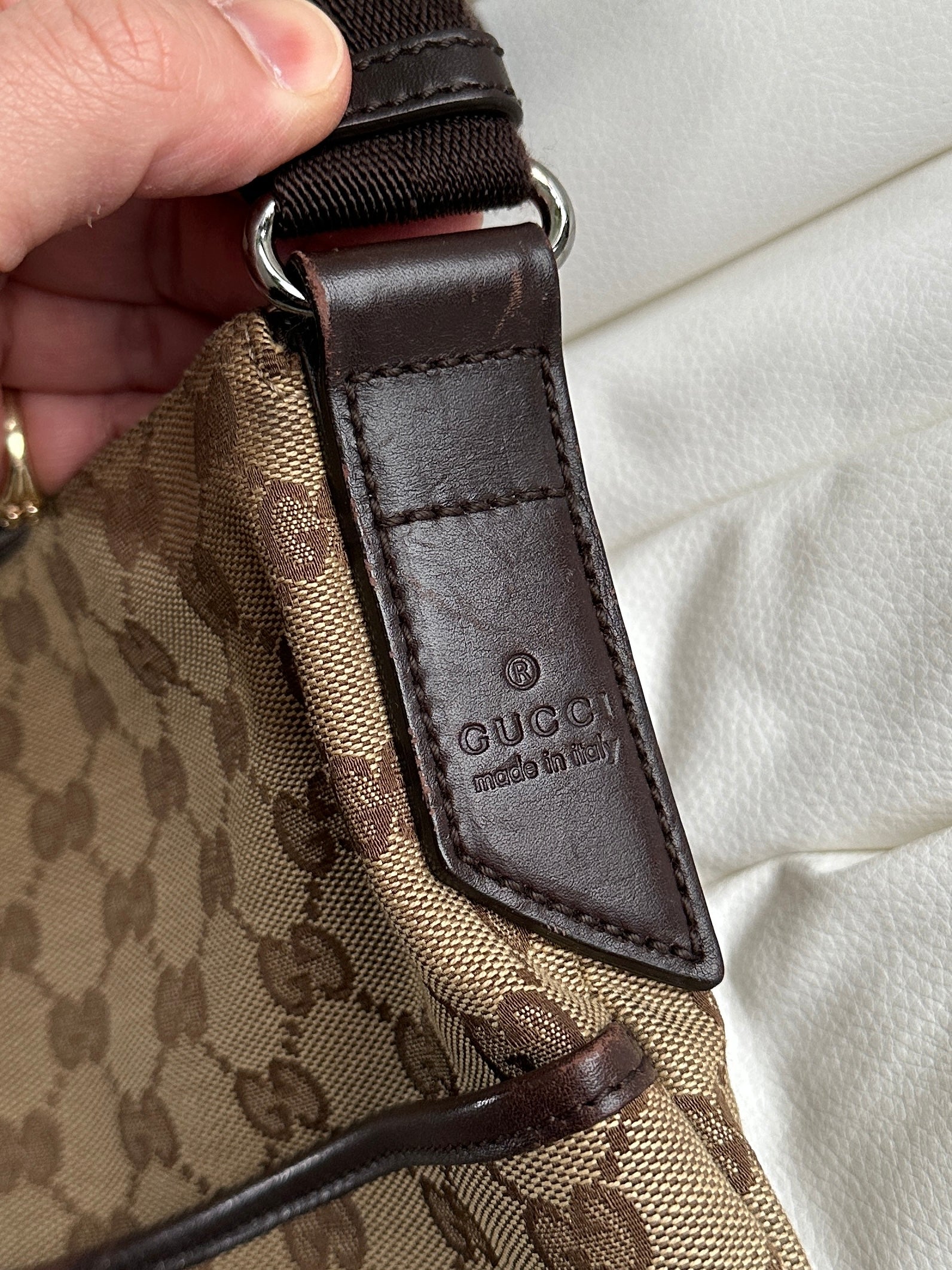 Vintage Gucci GG Canvas Shoulder / Crossbody Bag (One Size)