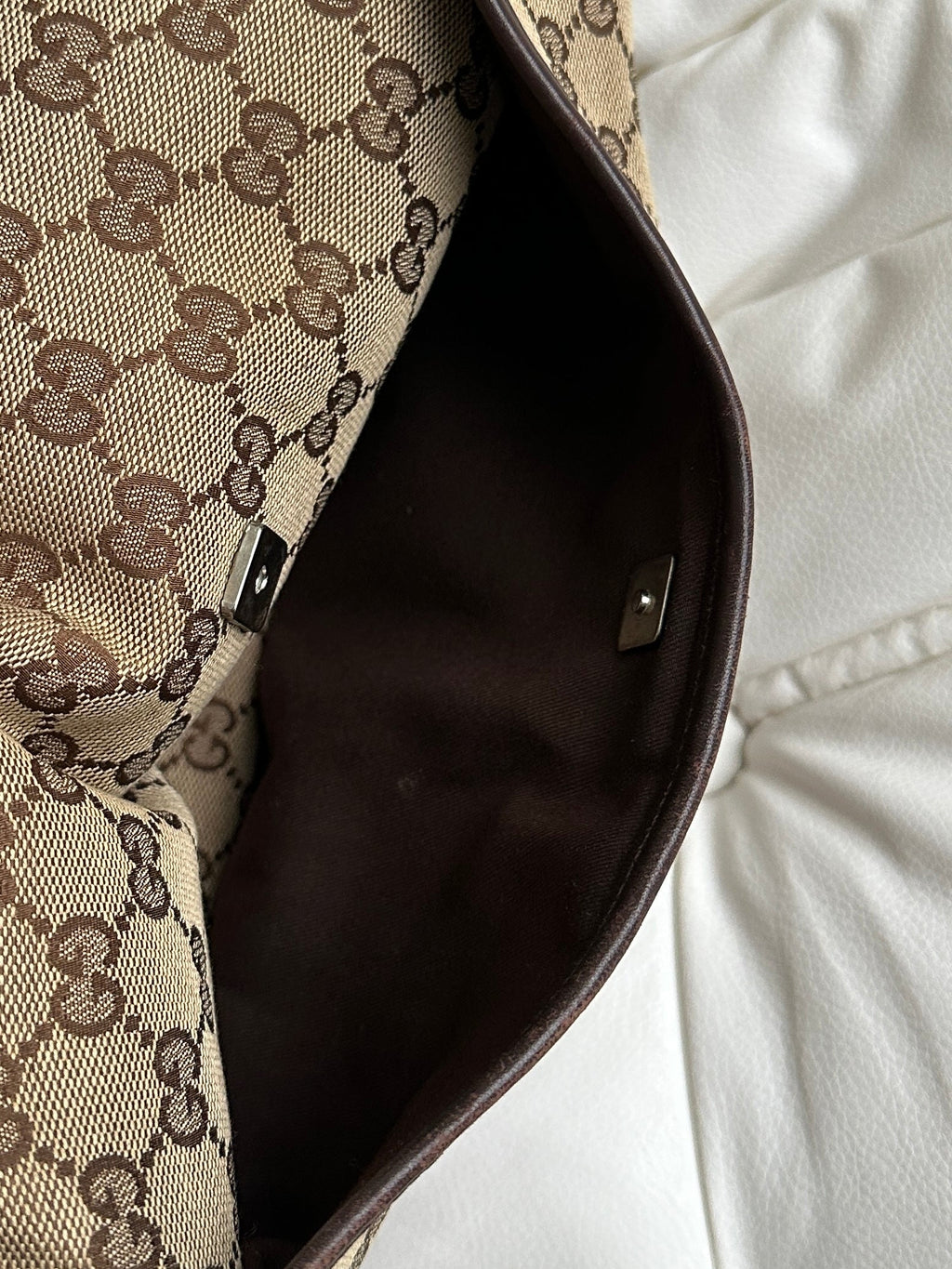Vintage Gucci GG Canvas Shoulder / Crossbody Bag (One Size)
