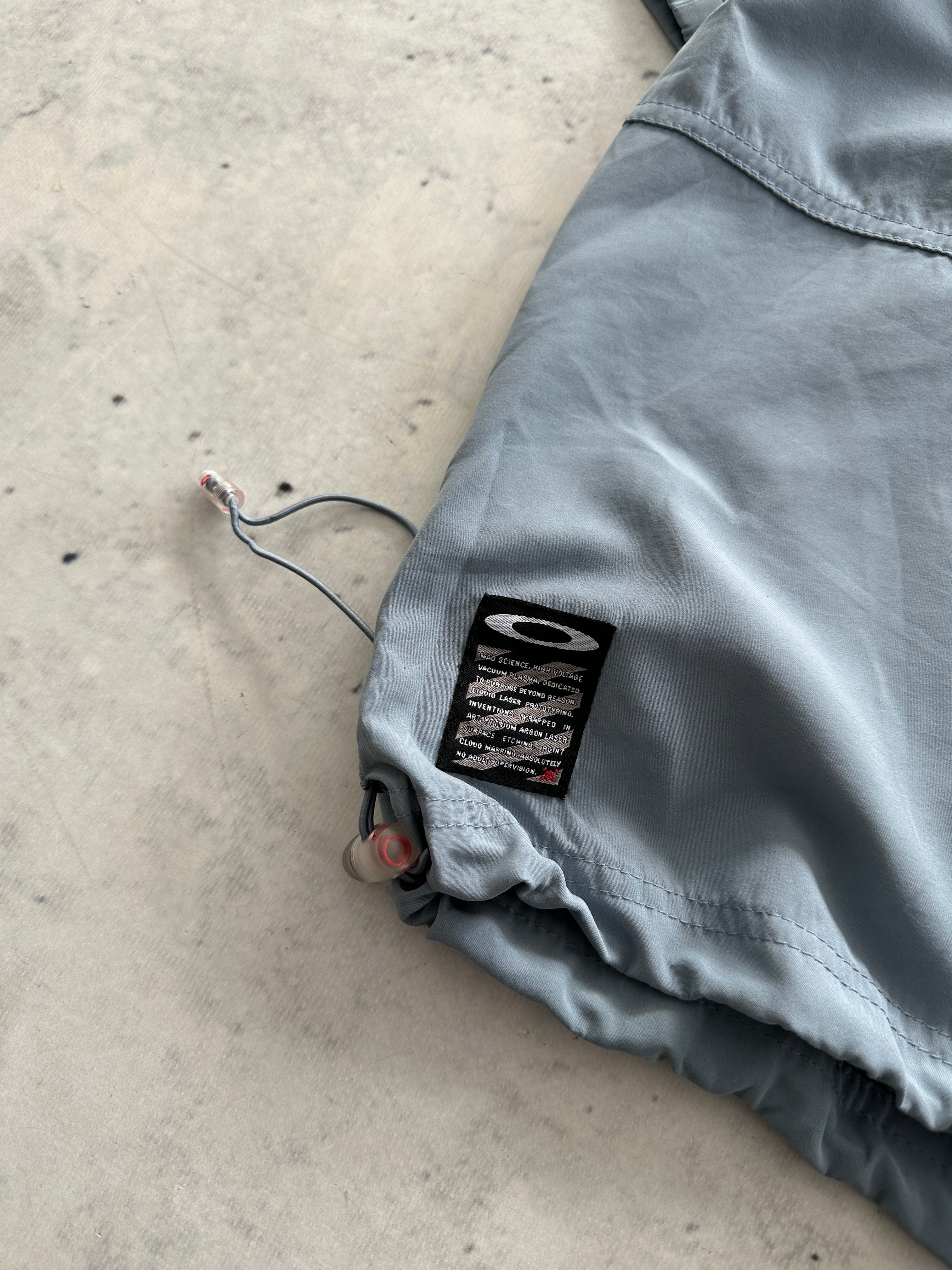 00's Oakley software reflective Utility tech Zip Up Shirt (S)
