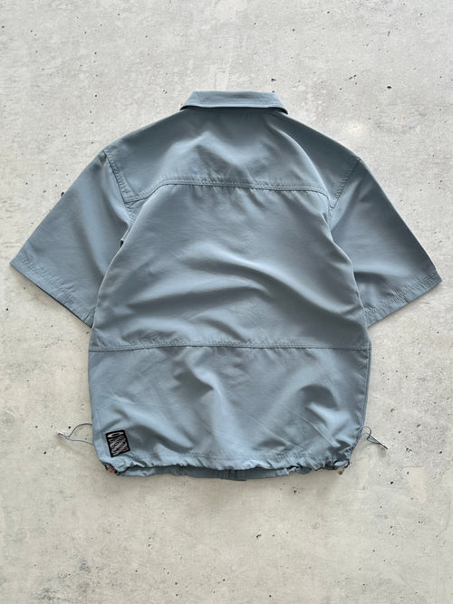00's Oakley software reflective Utility tech Zip Up Shirt (S)