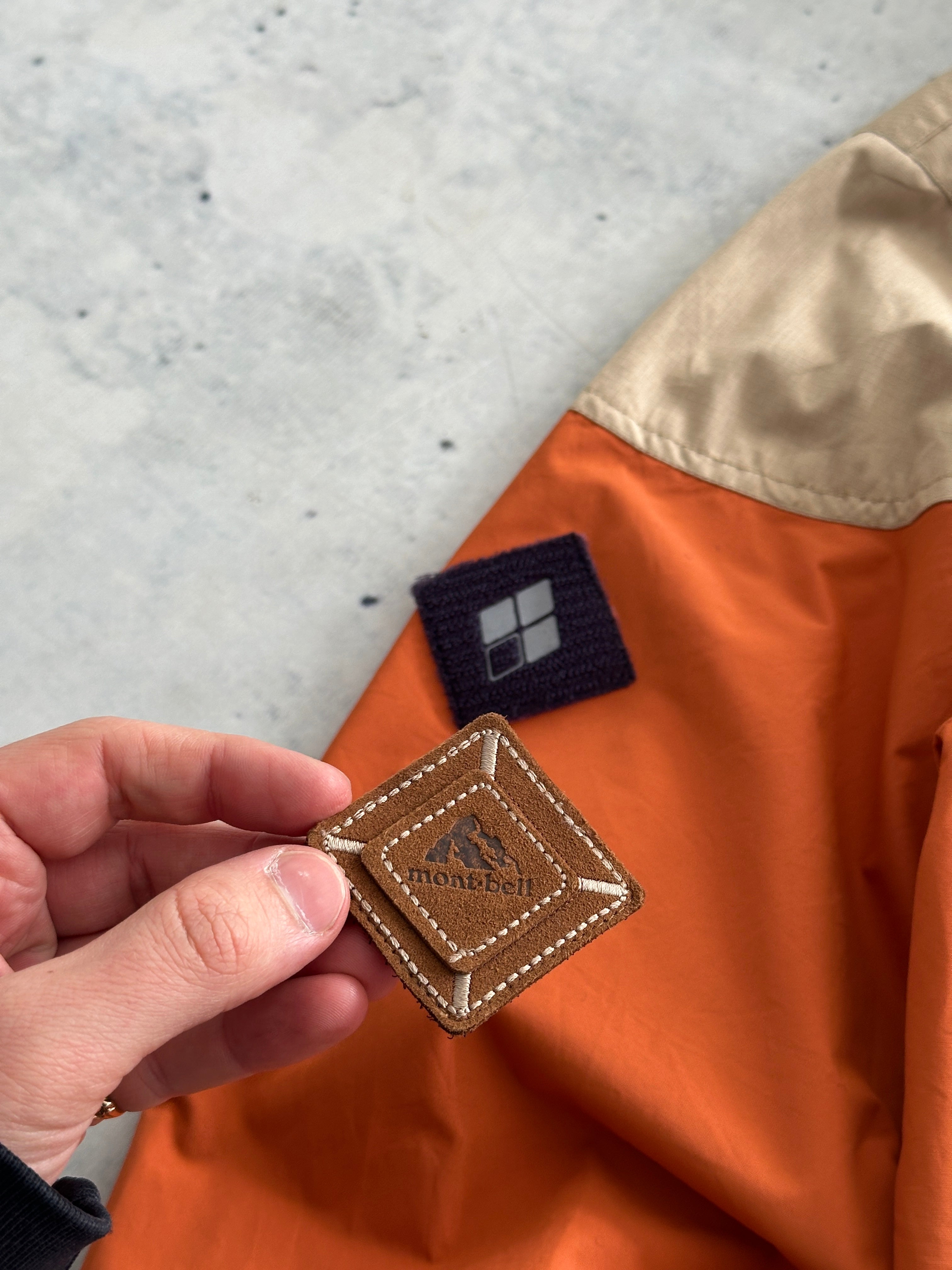 Mont Bell Zip Up Hooded two tone Mountain parka Jacket (L)