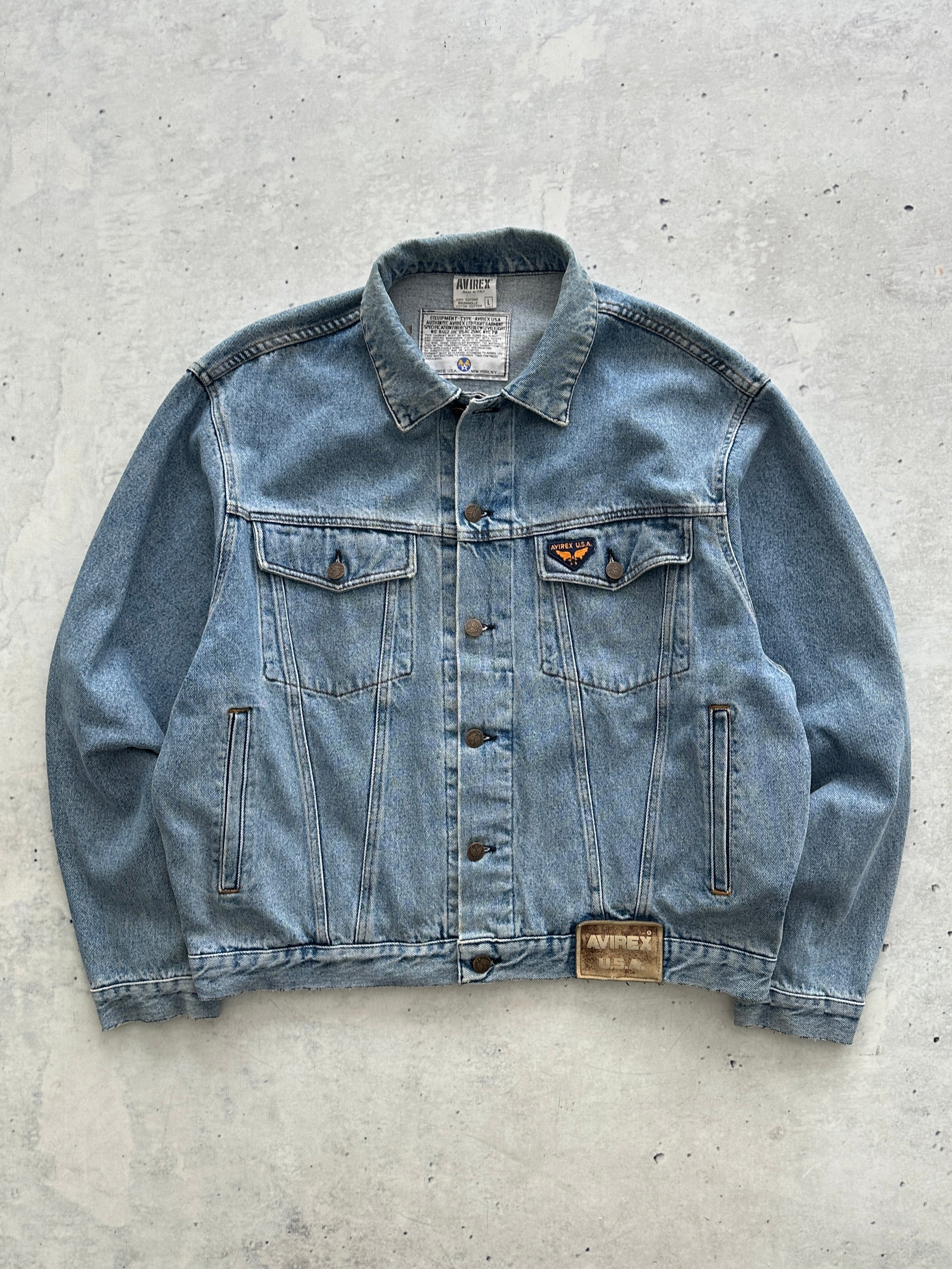 Vintage Avirex USA Denim Jacket (L)