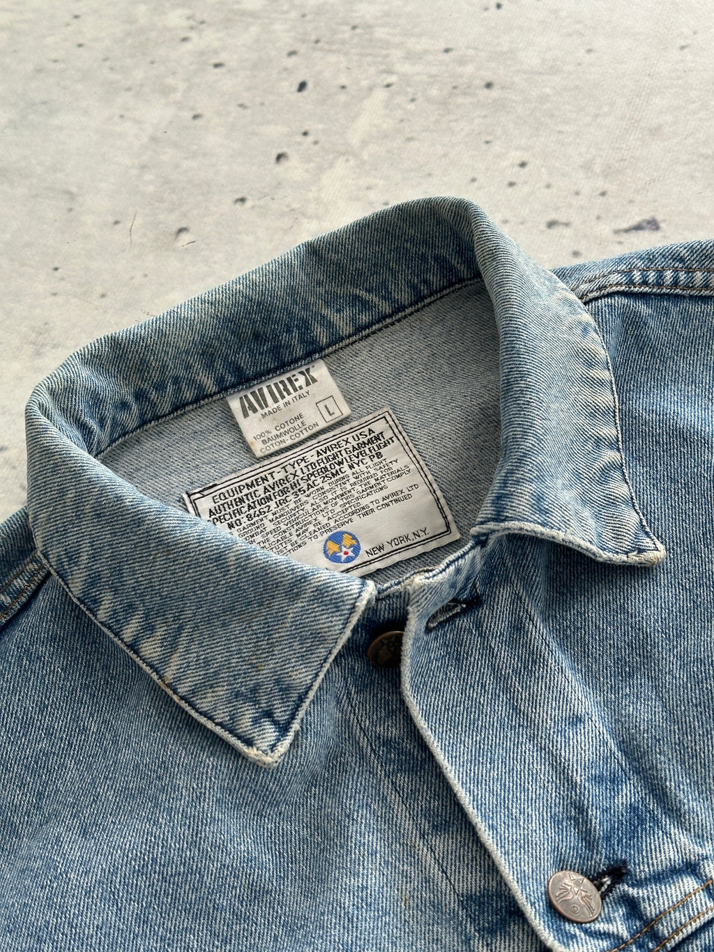Vintage Avirex USA Denim Jacket (L)