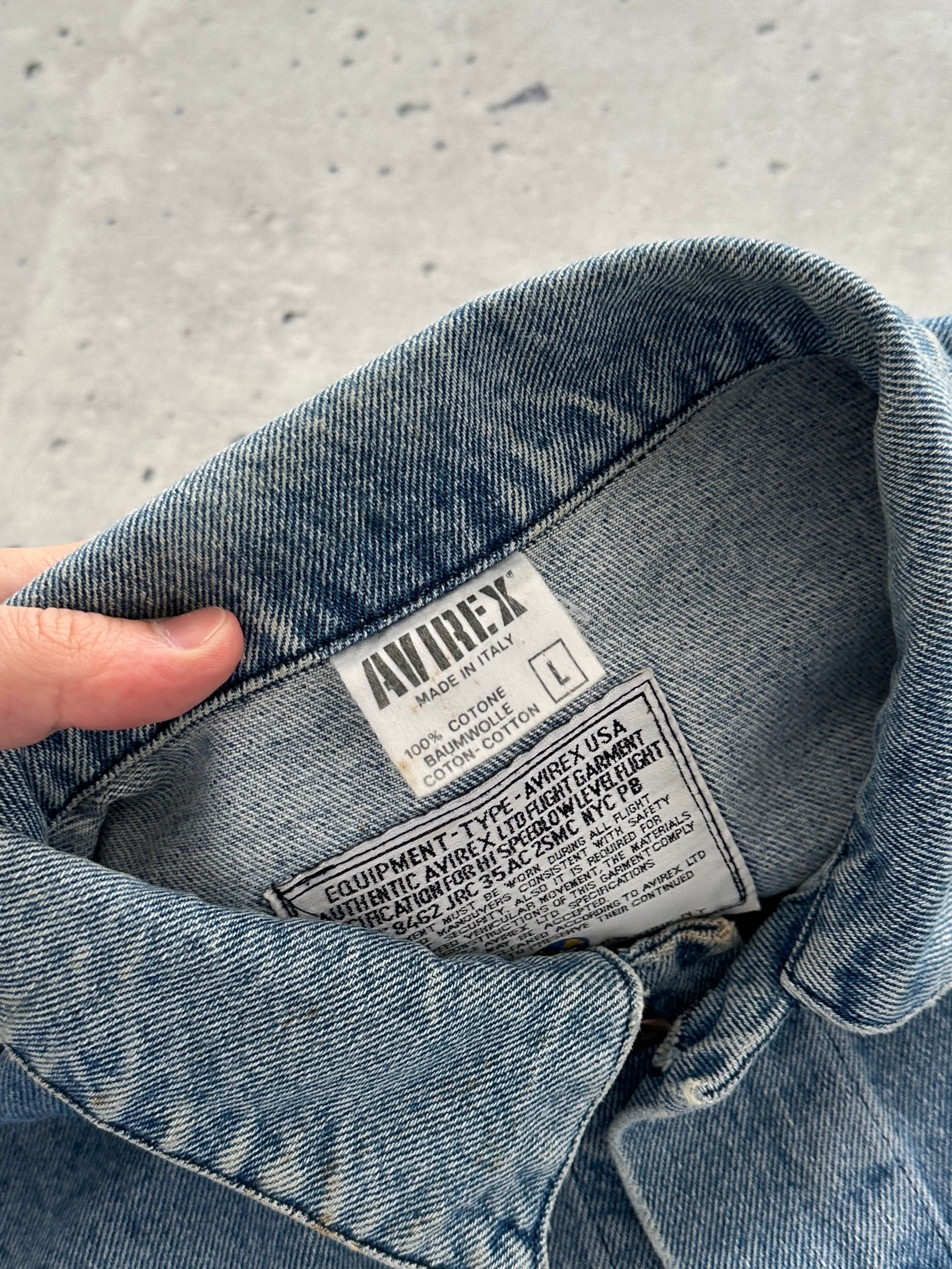 Vintage Avirex USA Denim Jacket (L)