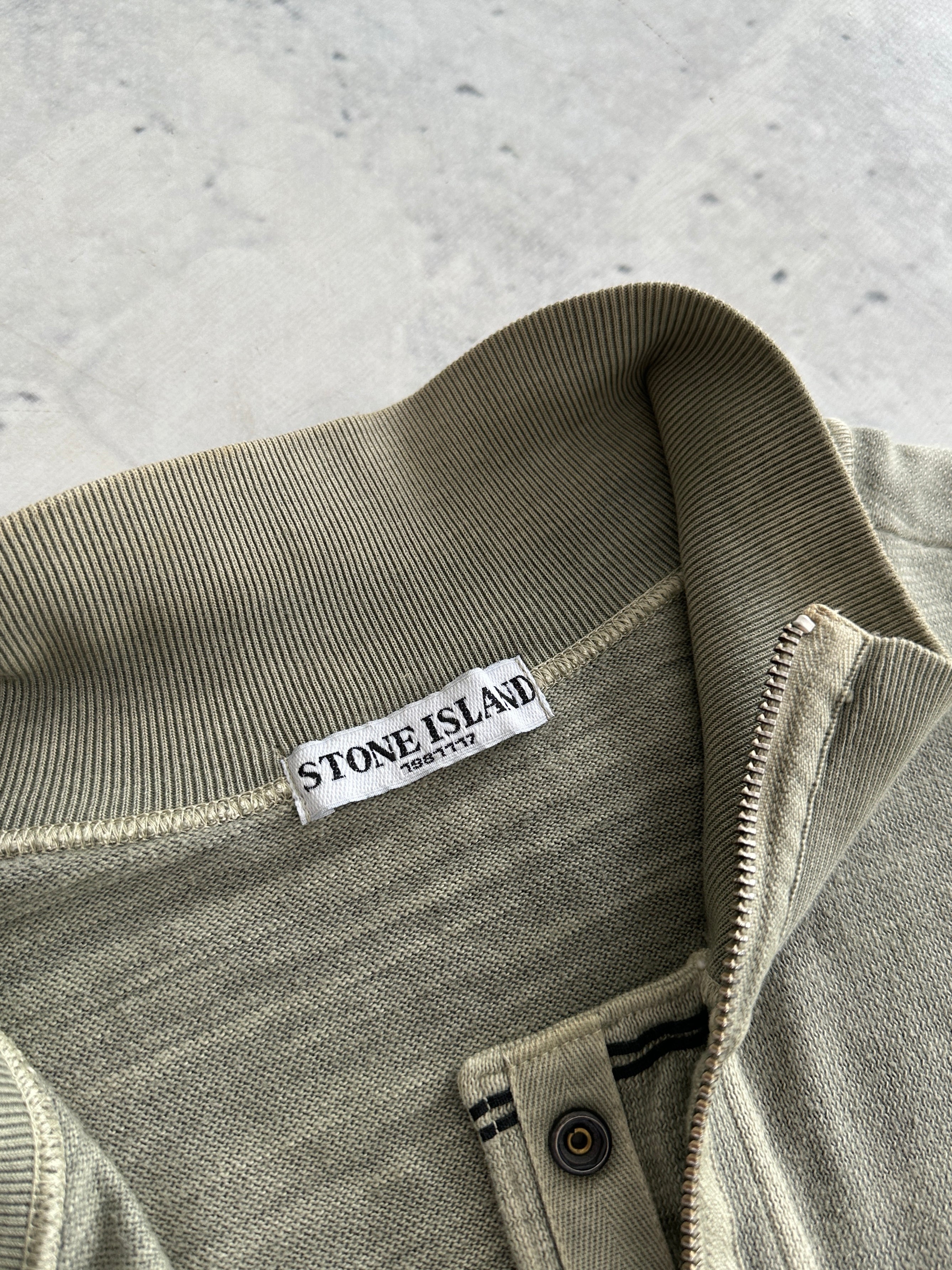 SS/10 Stone Island 1/4 Zip Pullover Knit Jumper (XL)