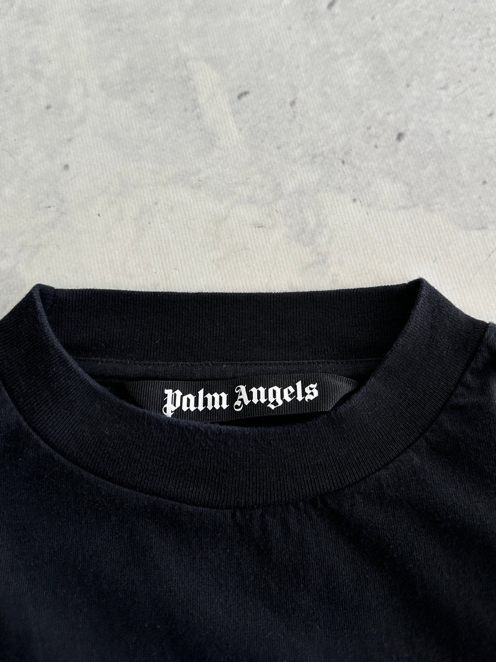 Palm Angels Sprayed Palm Long Sleeve T Shirt (M)