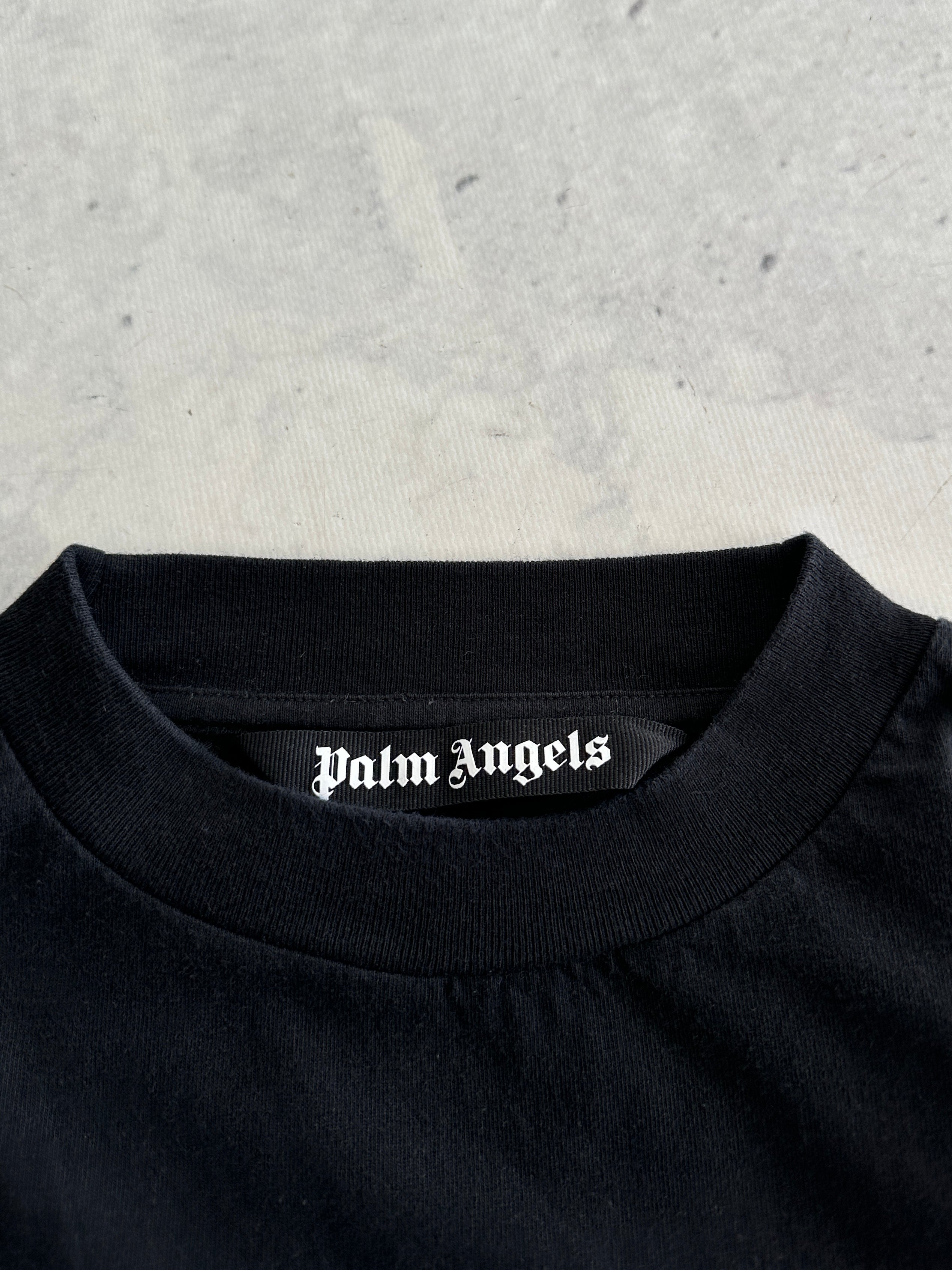 Palm Angels Sprayed Palm Long Sleeve T Shirt (M)