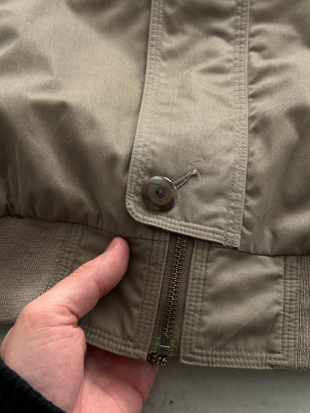 Vintage Christian Dior Zip Up Bomber Jacket (L)