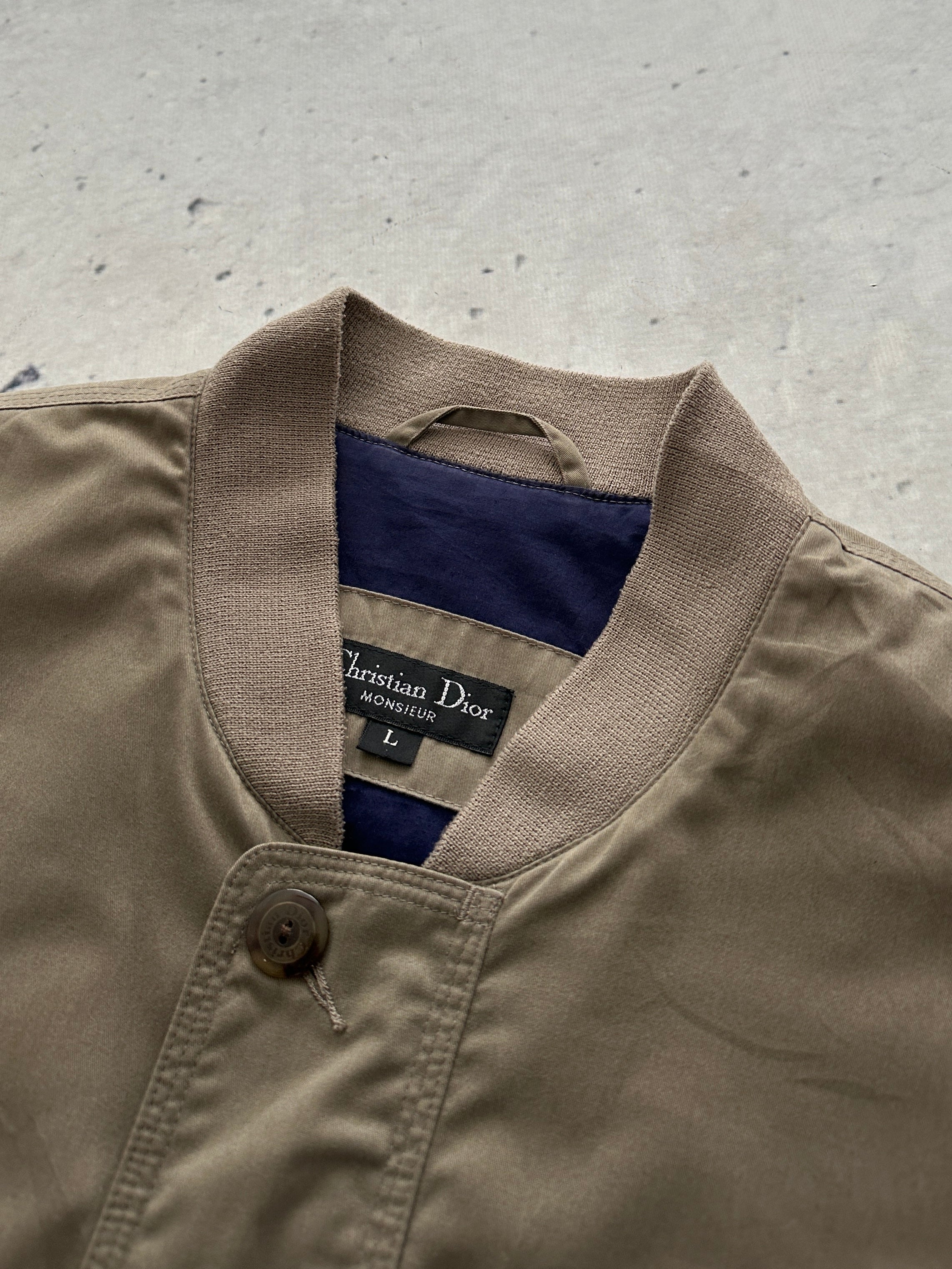 Vintage Christian Dior Zip Up Bomber Jacket (L)