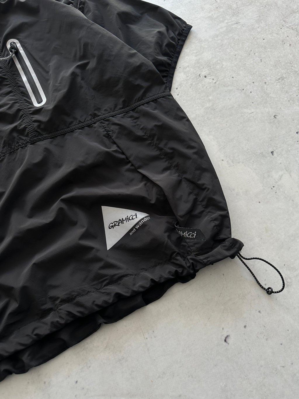 Gramicci x And Wander Reflective Patchwork Wind T Shirt (M)