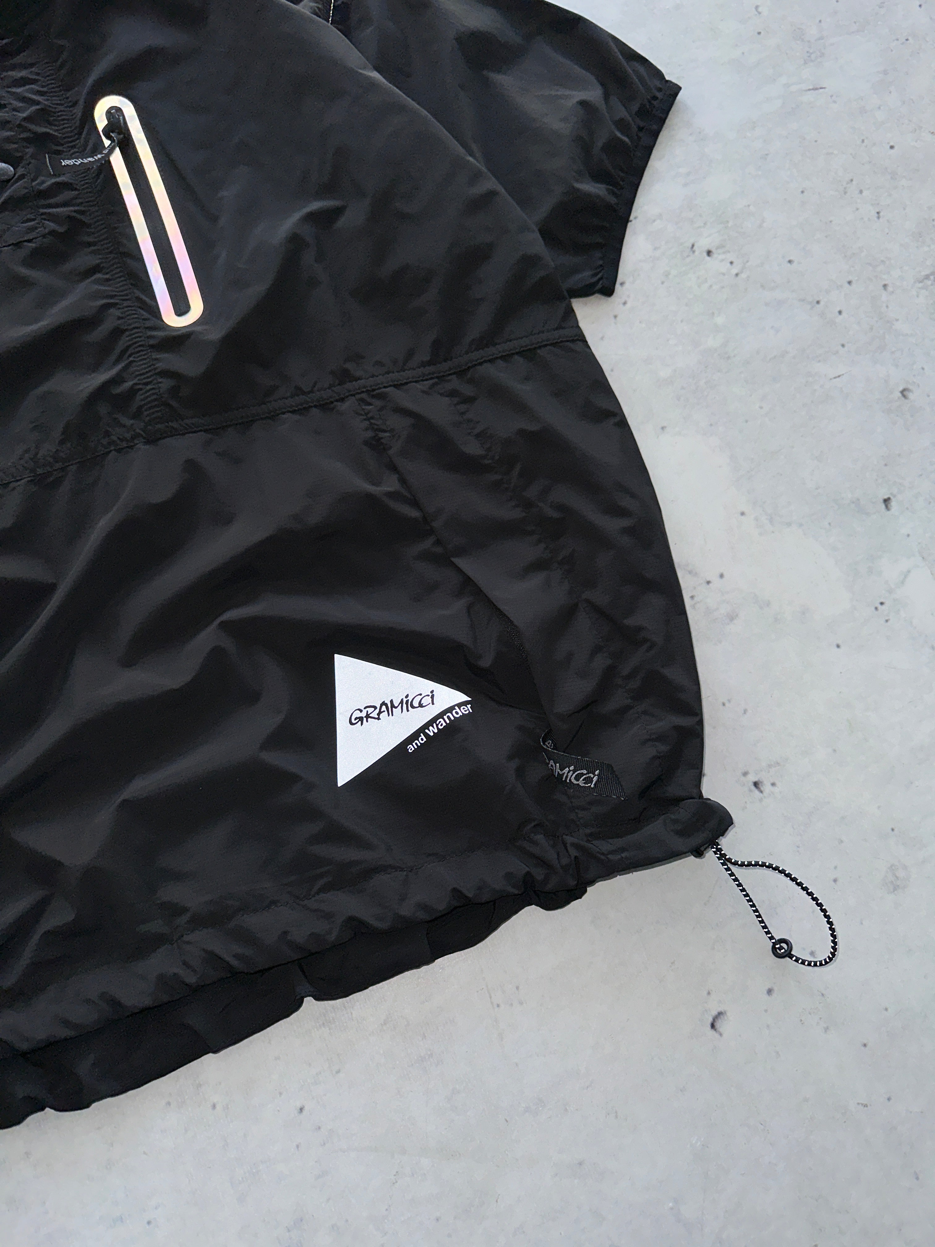 Gramicci x And Wander Reflective Patchwork Wind T Shirt (M)