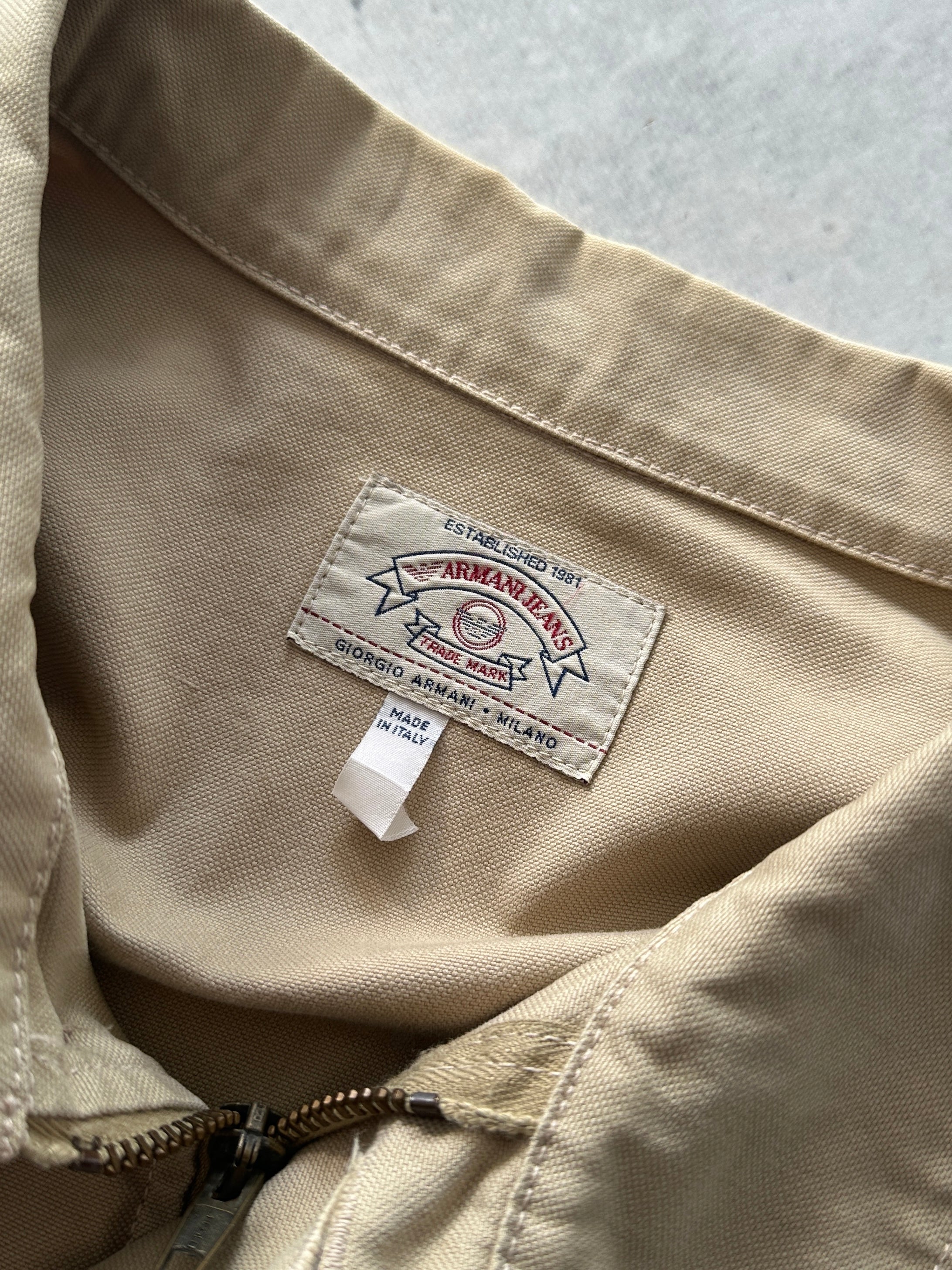 90’s Armani Jeans Utility heavy Canvas Jacket (XL)