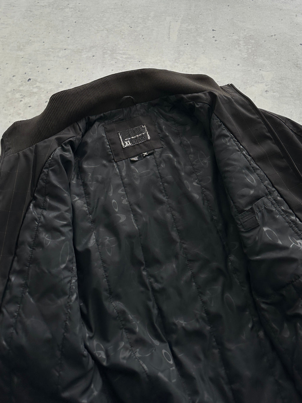00's Oakley Checked Zip Up funnel neck Jacket (XL)