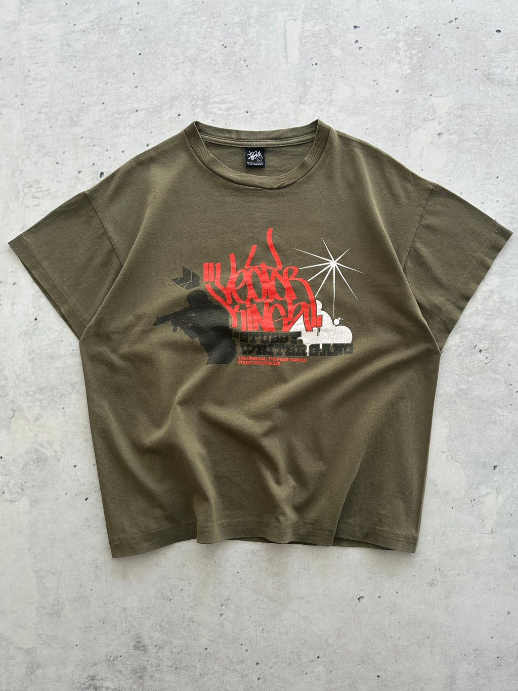 Vintage Stussy Writer Gang T Shirt (S)