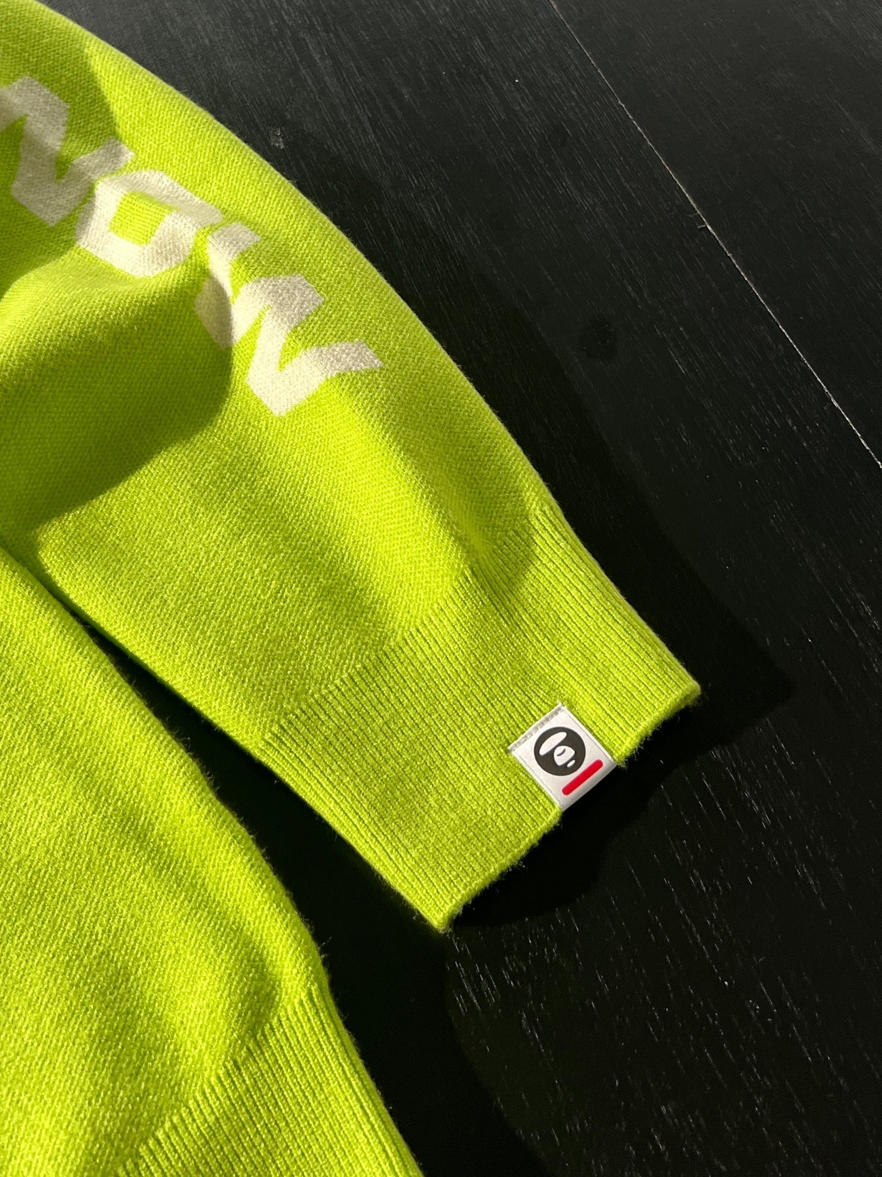 Brand New AAPE By a Bathing Ape Embroidered Knitted Cardigan (S)