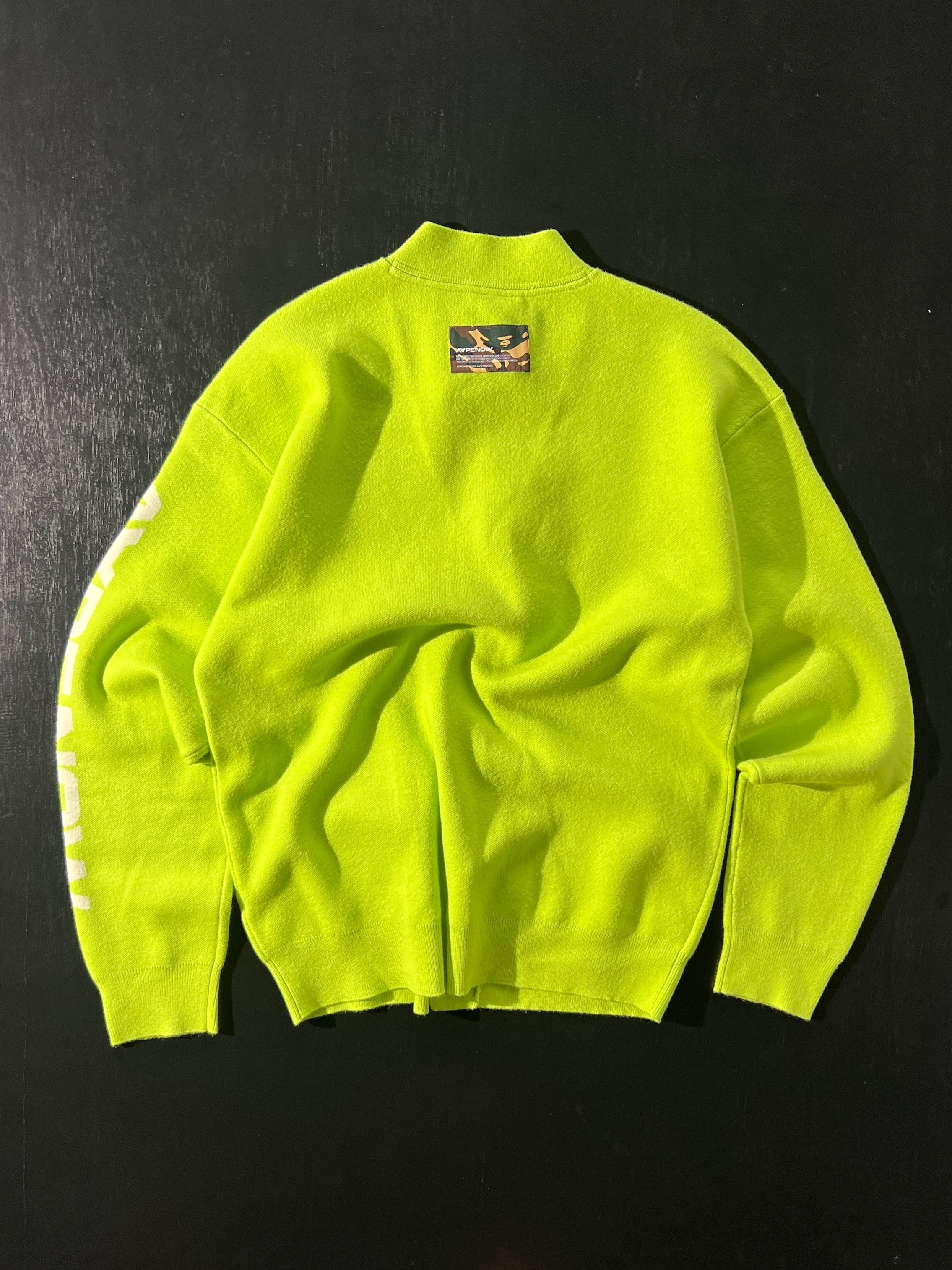 Brand New AAPE By a Bathing Ape Embroidered Knitted Cardigan (S)