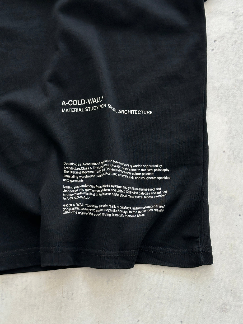 A Cold Wall Graphic Print T Shirt (M)