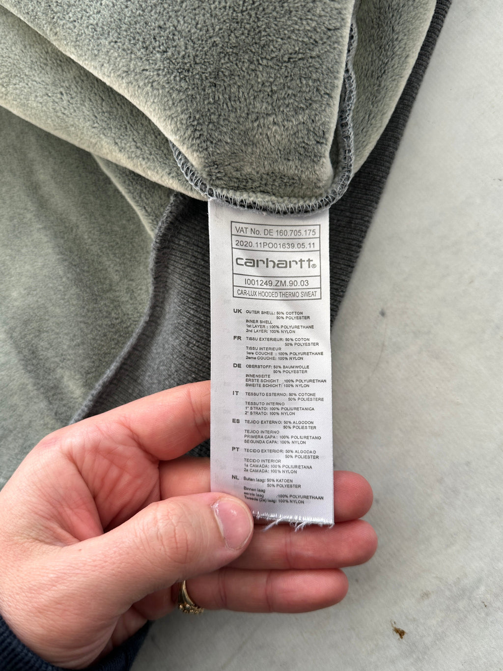 Carhartt Car-Lux Heavyweight Thermo Zip Up Hoodie (M)