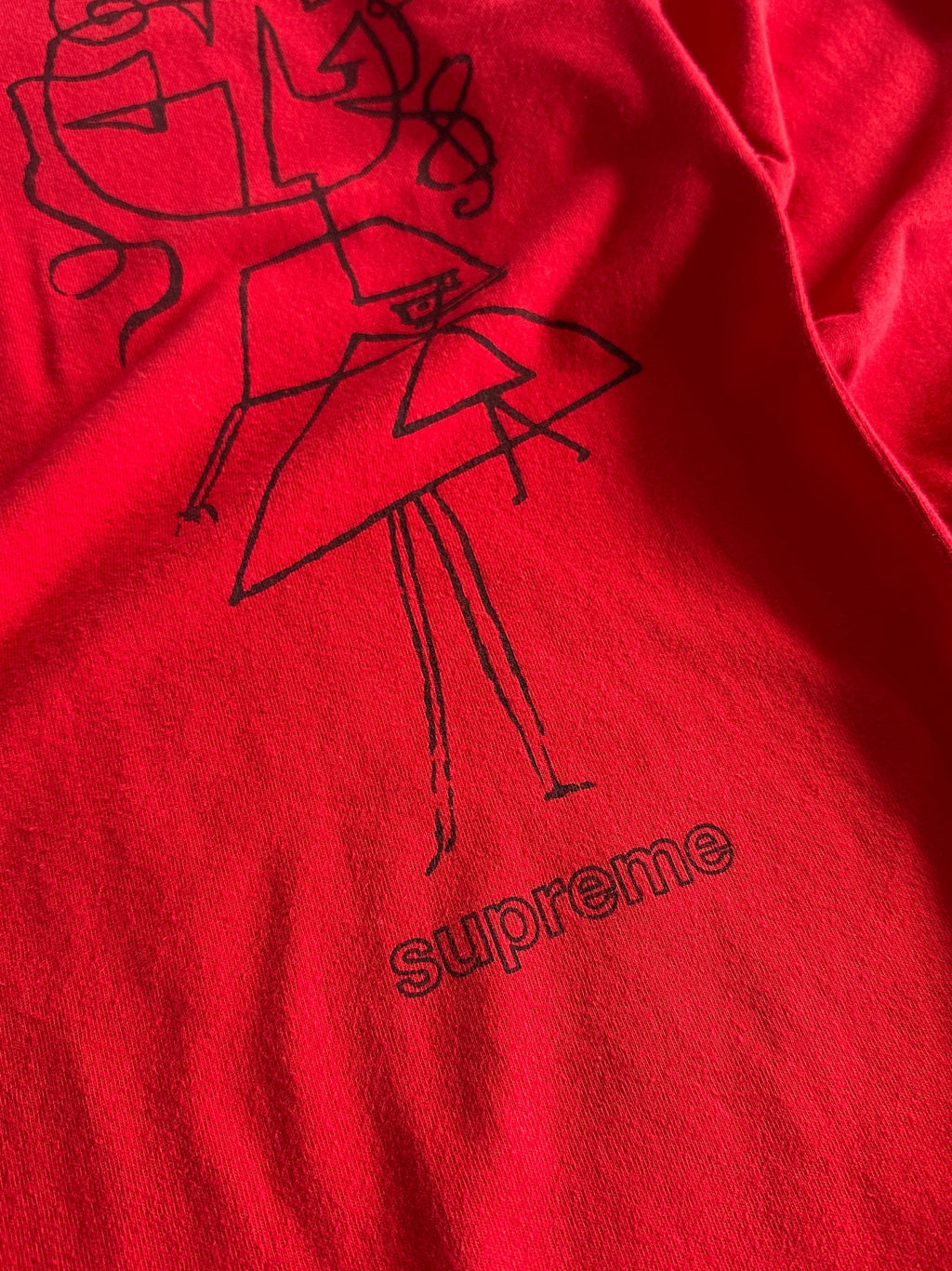 Supreme Sketch Long Sleeve T Shirt (M)