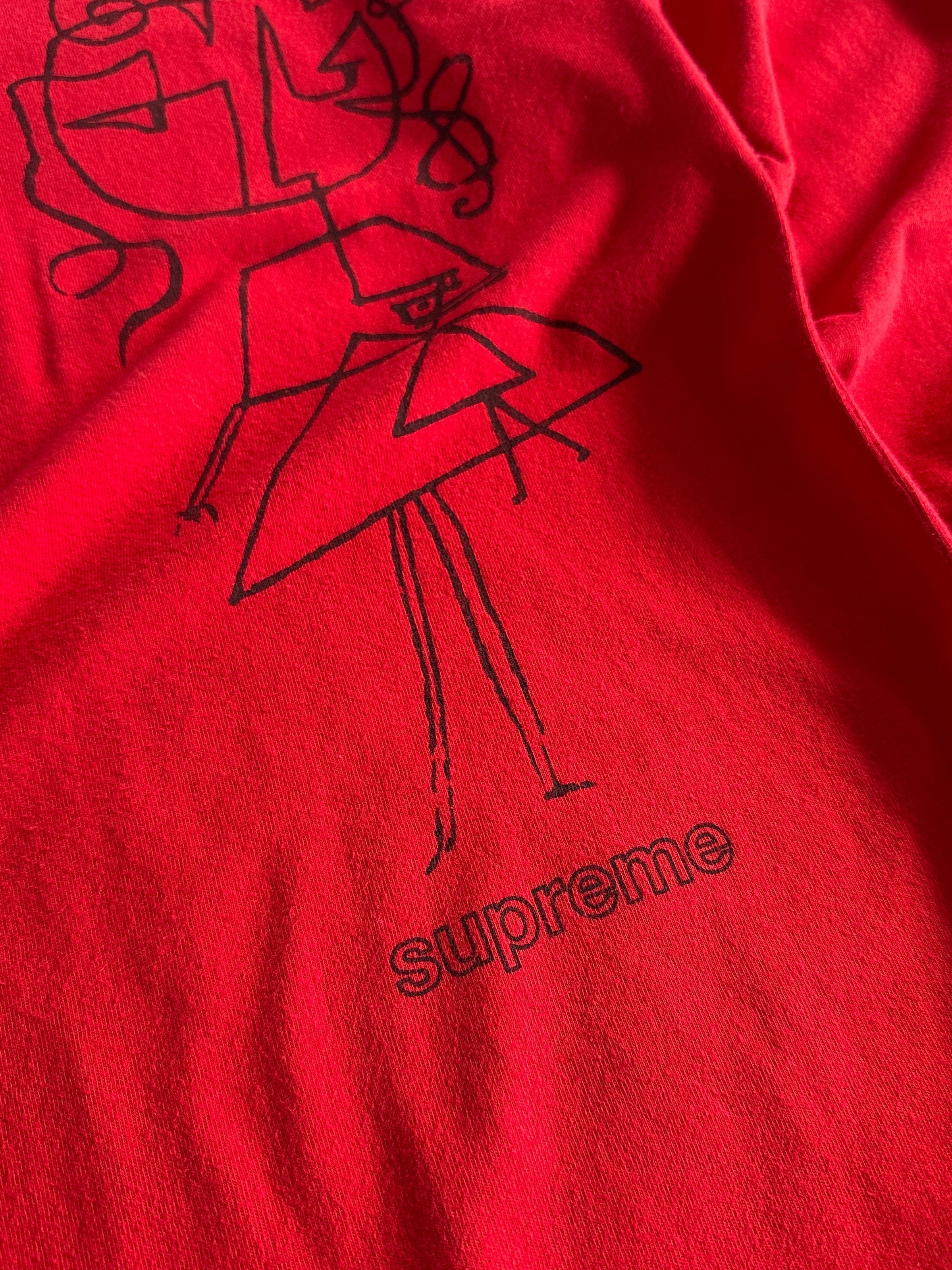 Supreme Sketch Long Sleeve T Shirt (M)