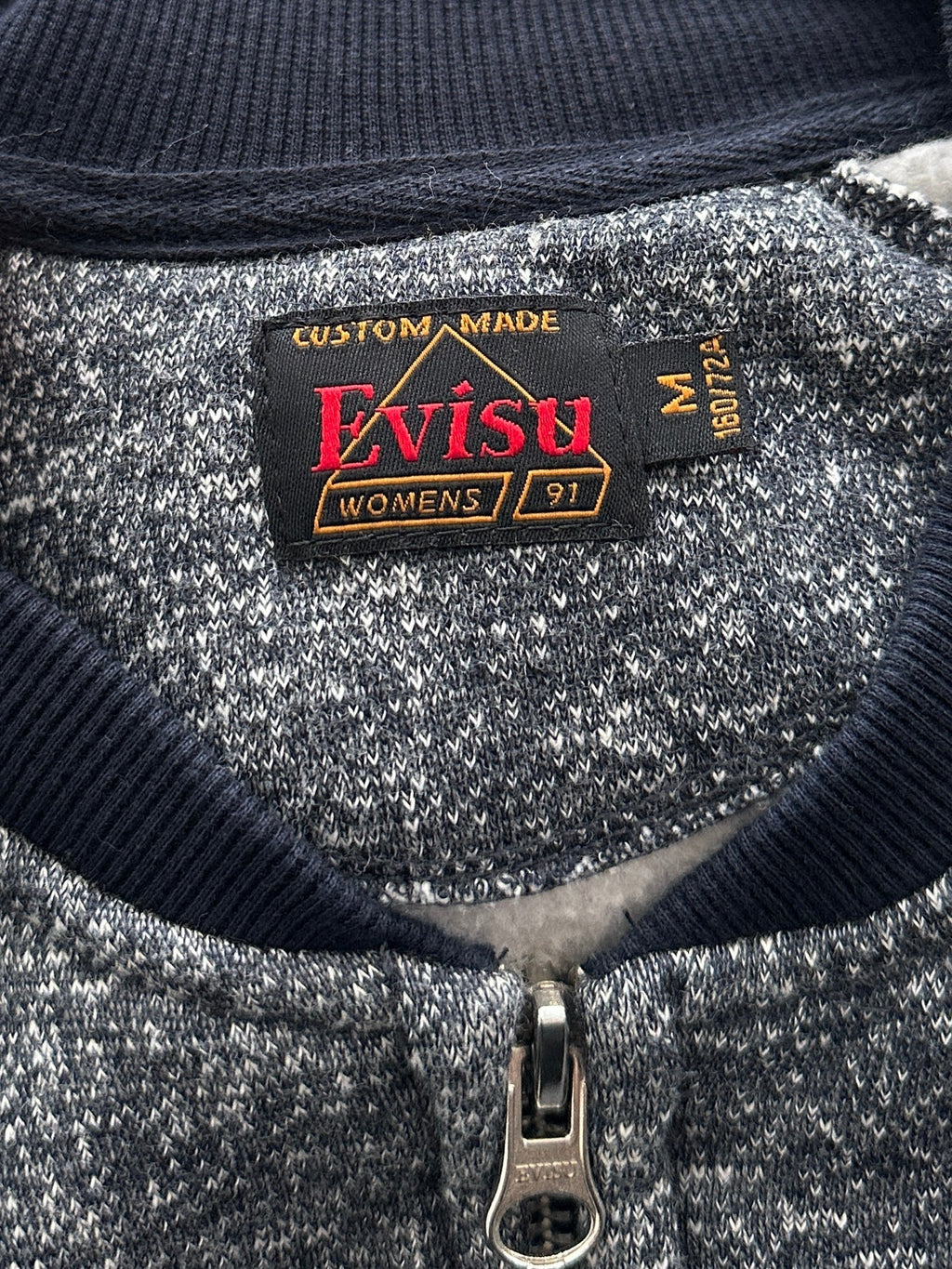 Evisu Embroidered Koi Zip Up Sweatshirt (Women's S)
