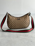 Vintage Gucci GG Canvas Sherry Crossbody Bag (One Size)