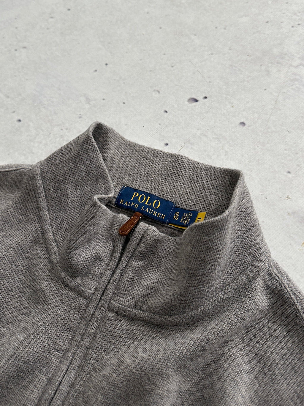 Ralph Lauren 1/4 Zip Estate Rib Pullover Jumper (XL)