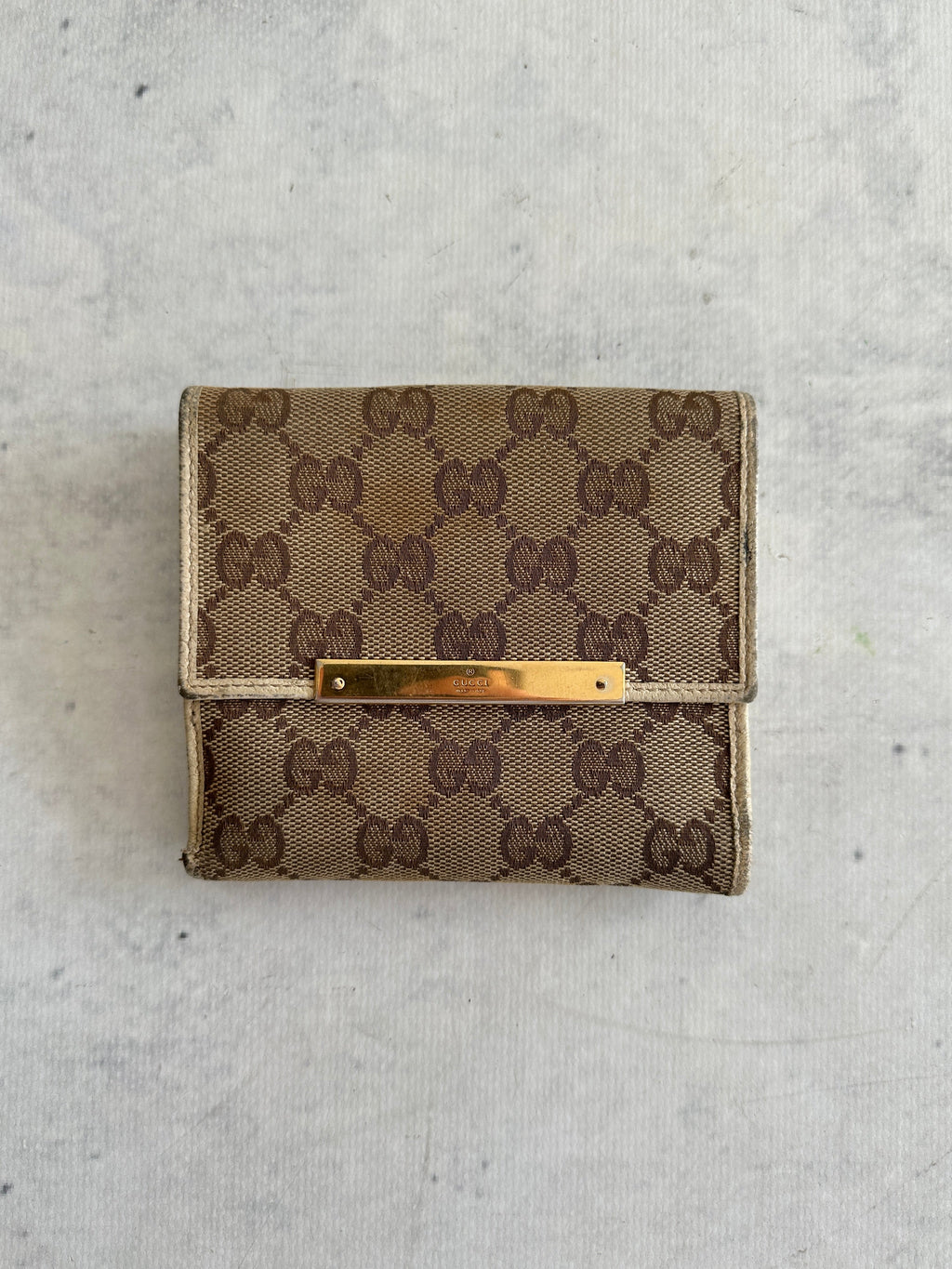 Vintage Gucci GG Canvas Wallet (One Size)