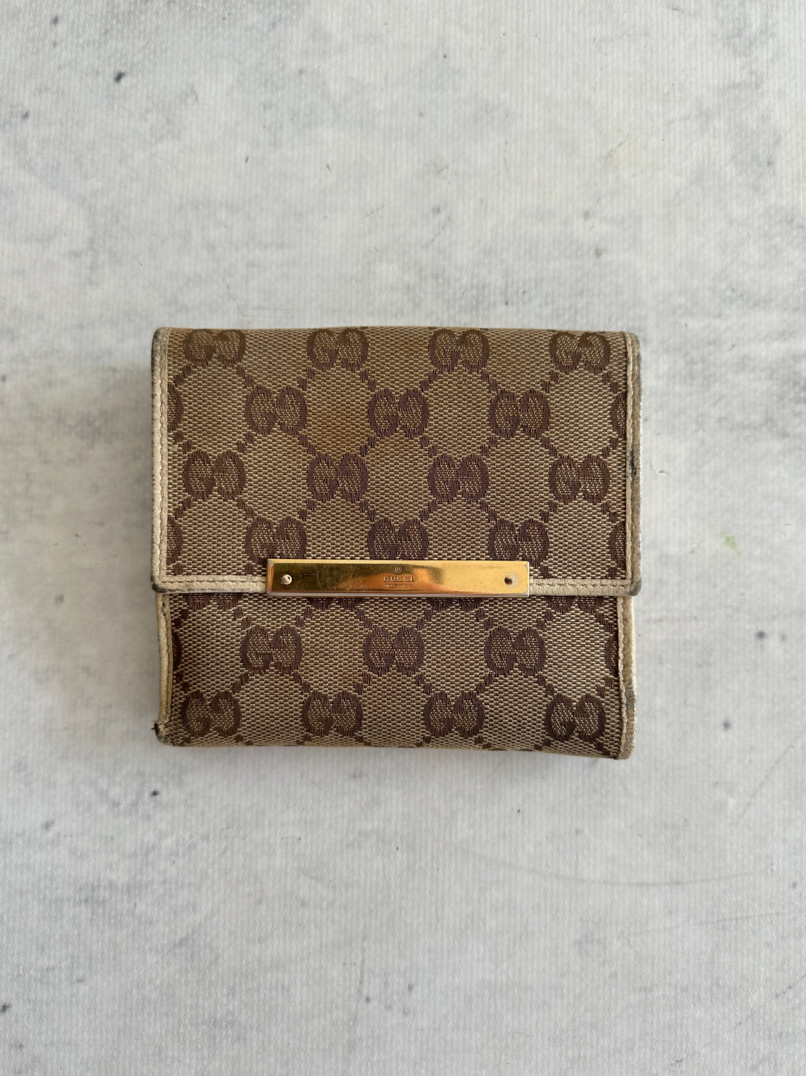 Vintage Gucci GG Canvas Wallet (One Size)