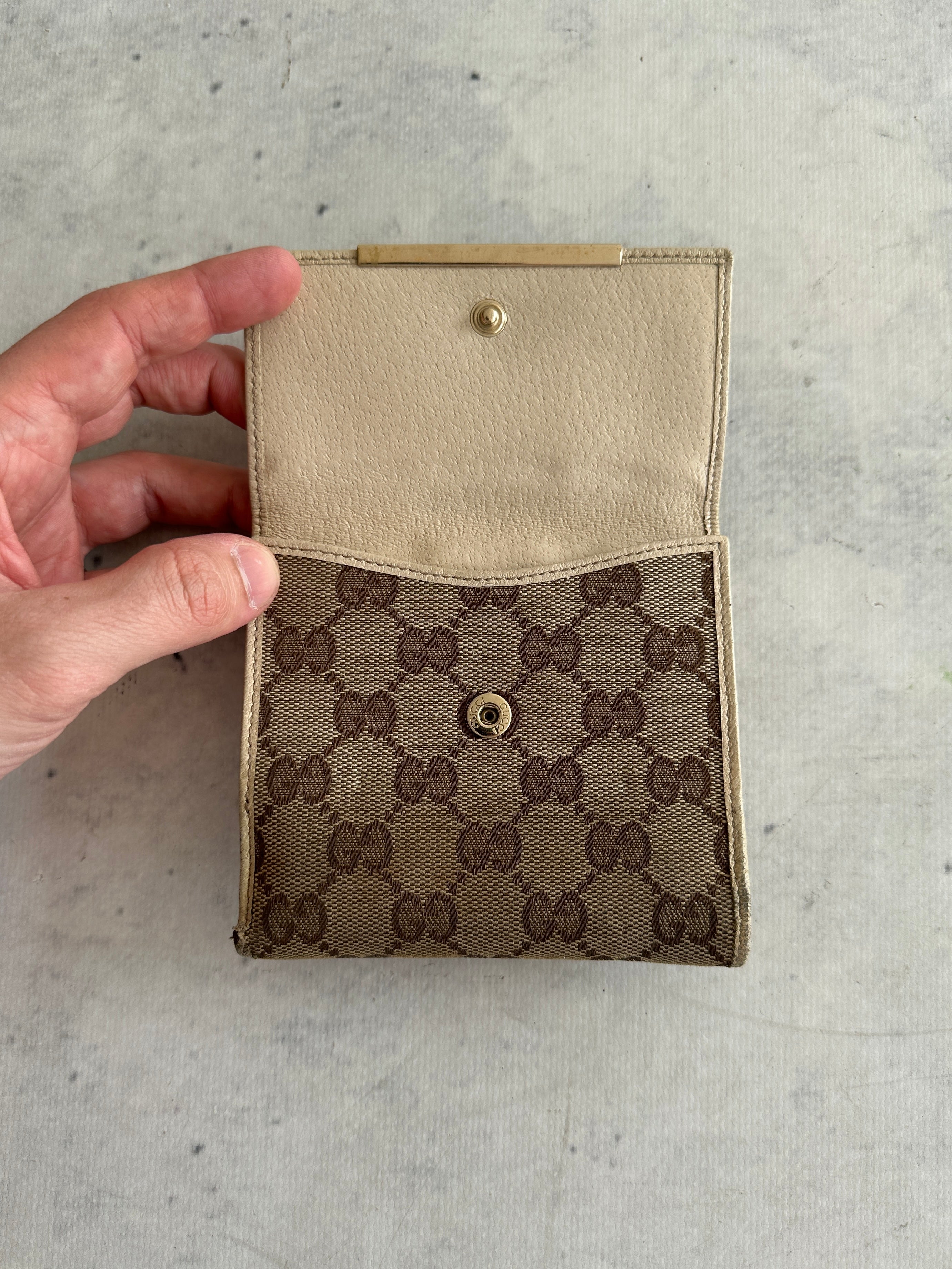 Vintage Gucci GG Canvas Wallet (One Size)