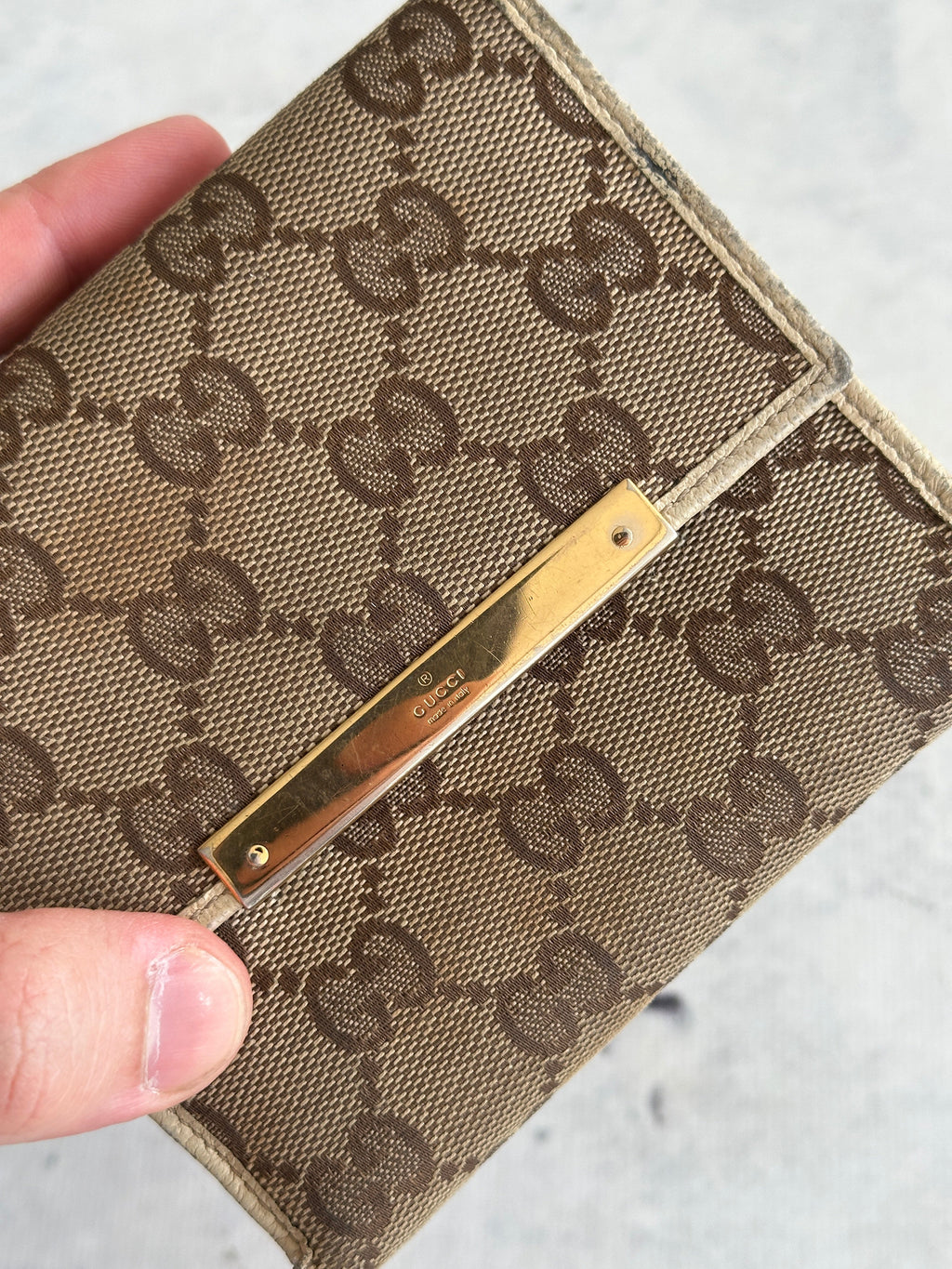 Vintage Gucci GG Canvas Wallet (One Size)