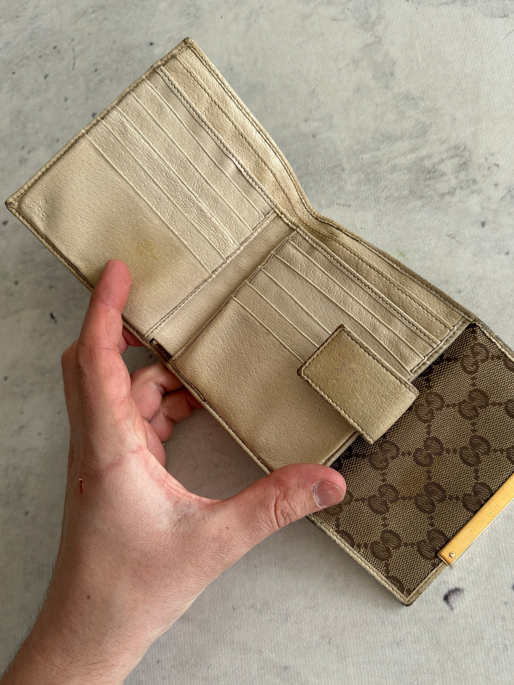 Vintage Gucci GG Canvas Wallet (One Size)